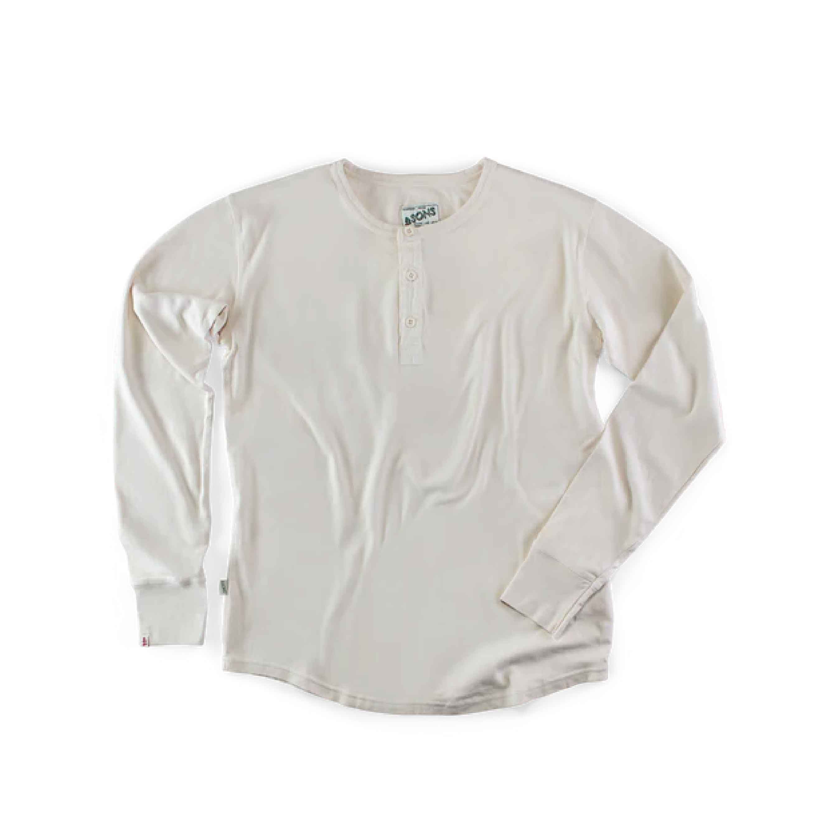 Elder Henley Shirt Raw - White