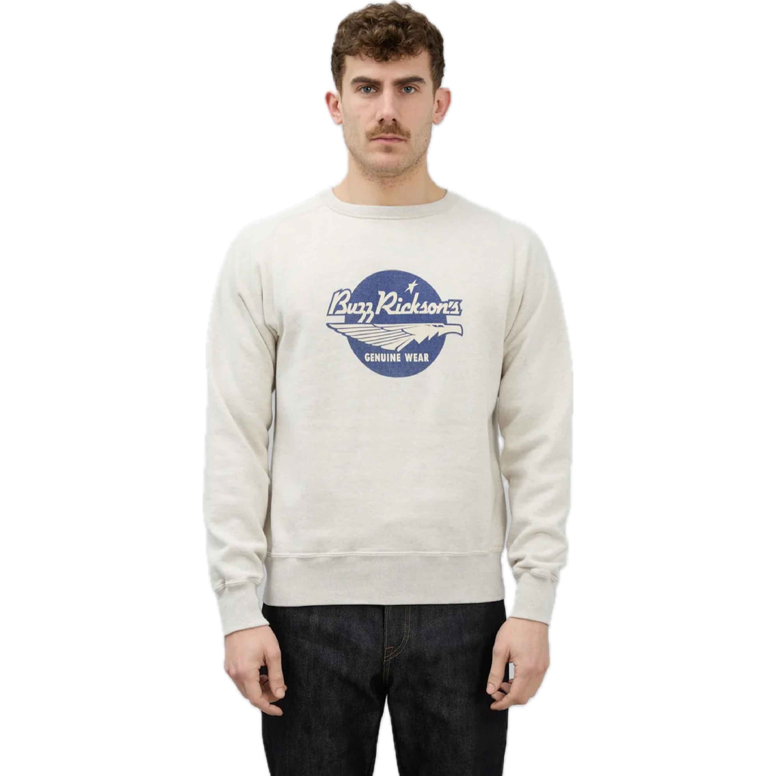 Freedom Sleeve Sweat Shirt (Buzz Rickson's) - Oatmeal