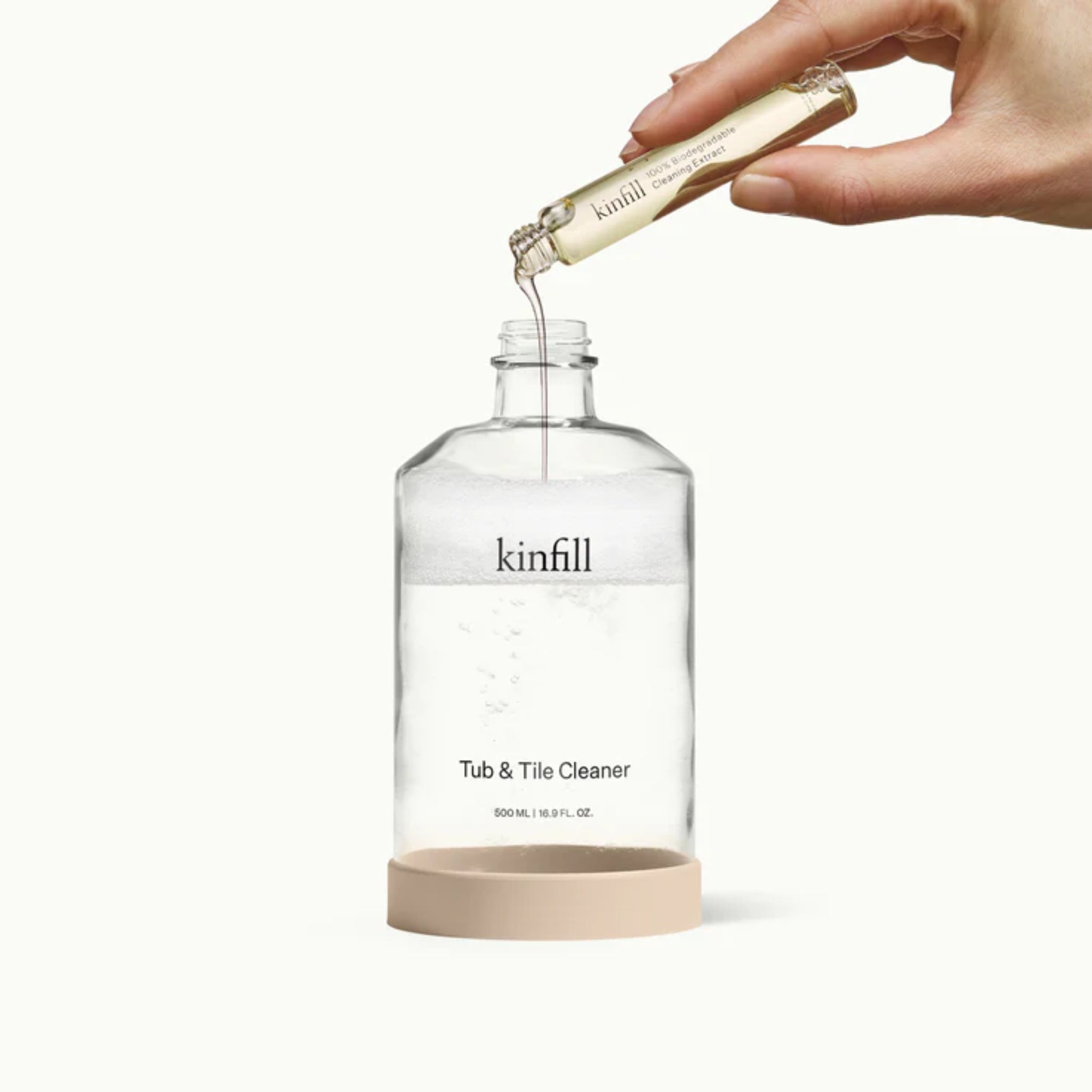 Kinfill Tub & Tile Cleaner Refills - Ambrette, concentrated extract, Made in Europe.