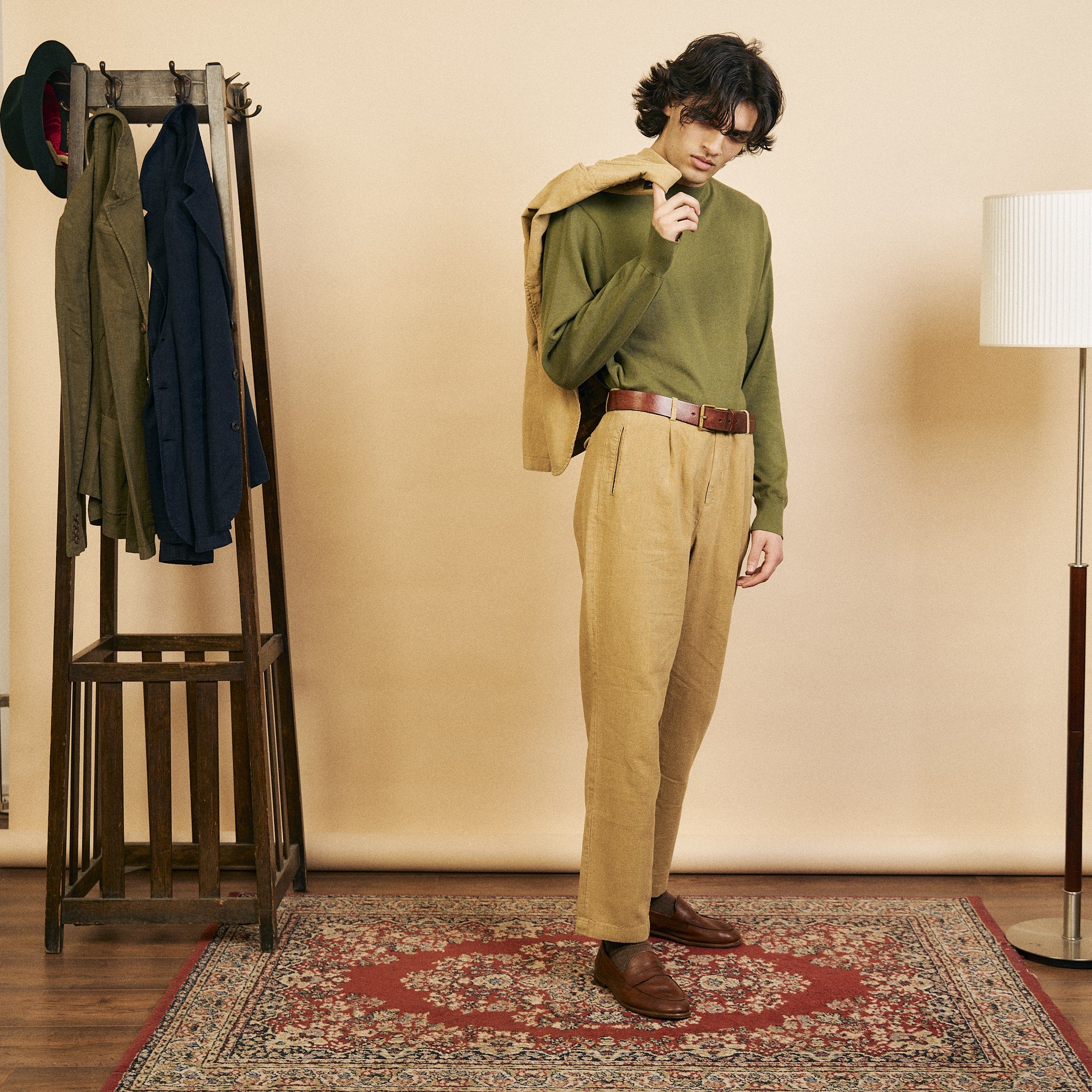 Beige Trousers