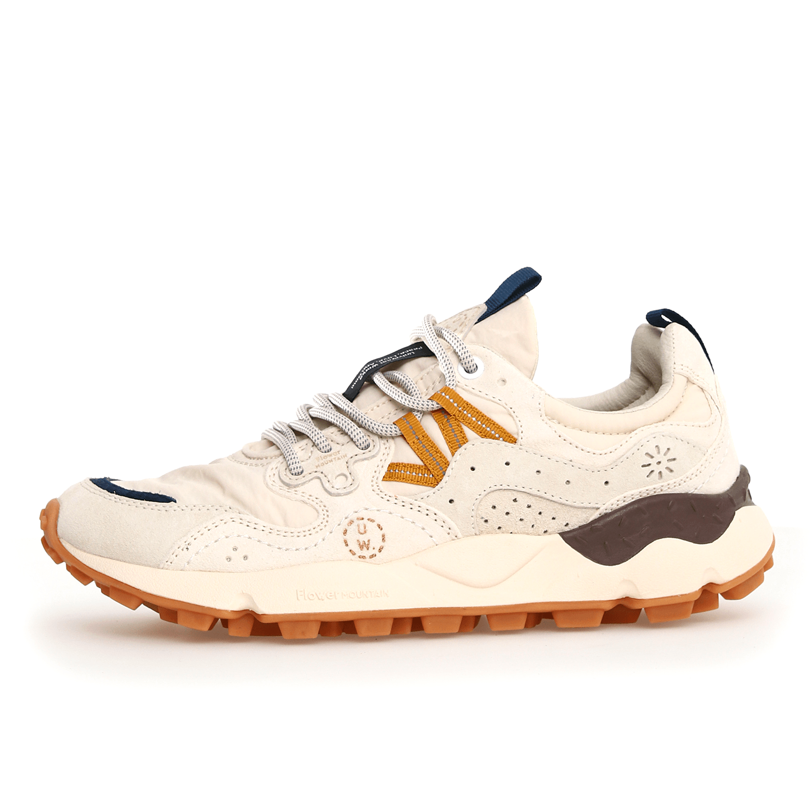 Yamano 3 Suede/Nylon Ecru-Light Brown