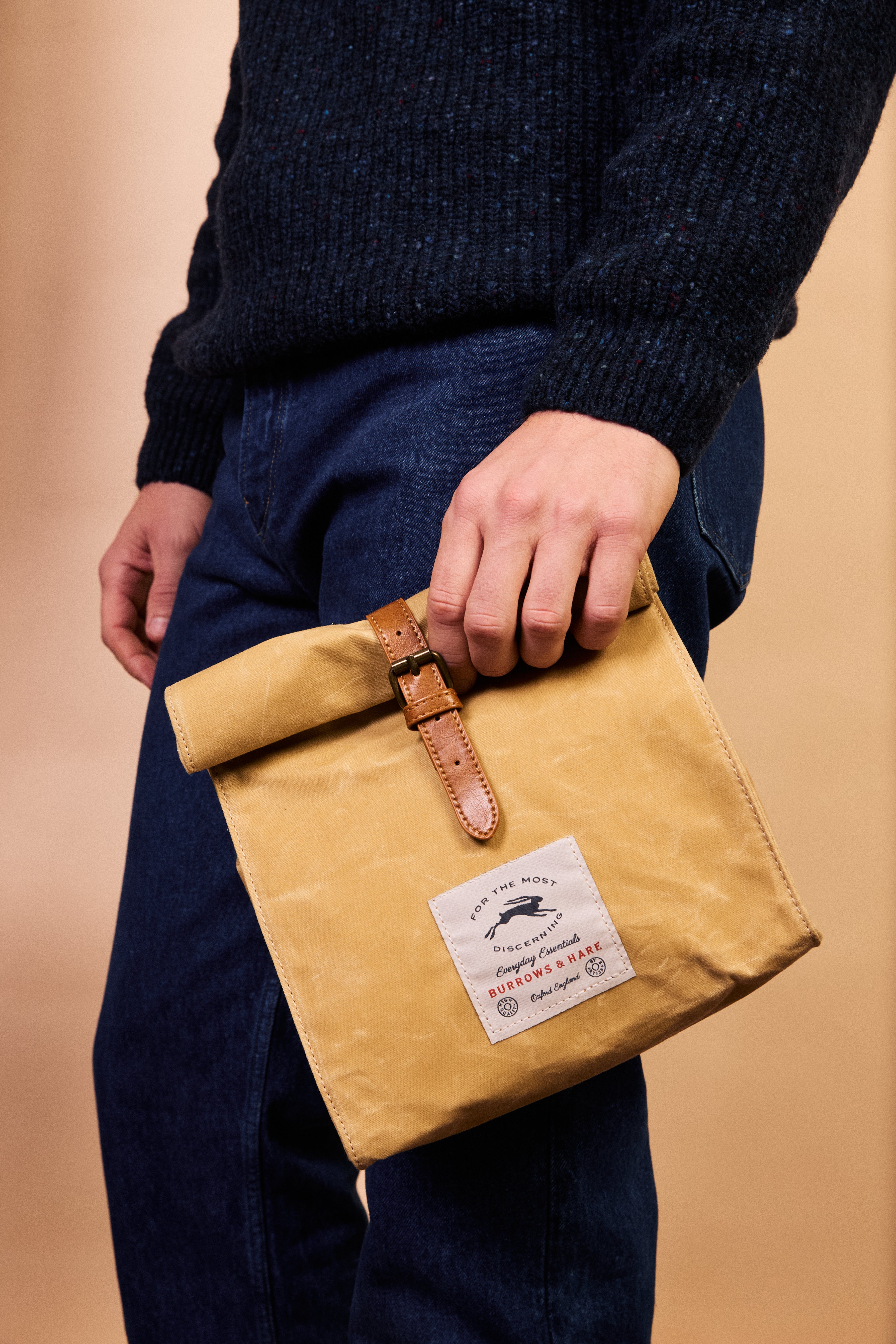 Interior of the thermal lunch bag showing the foil thermal lining