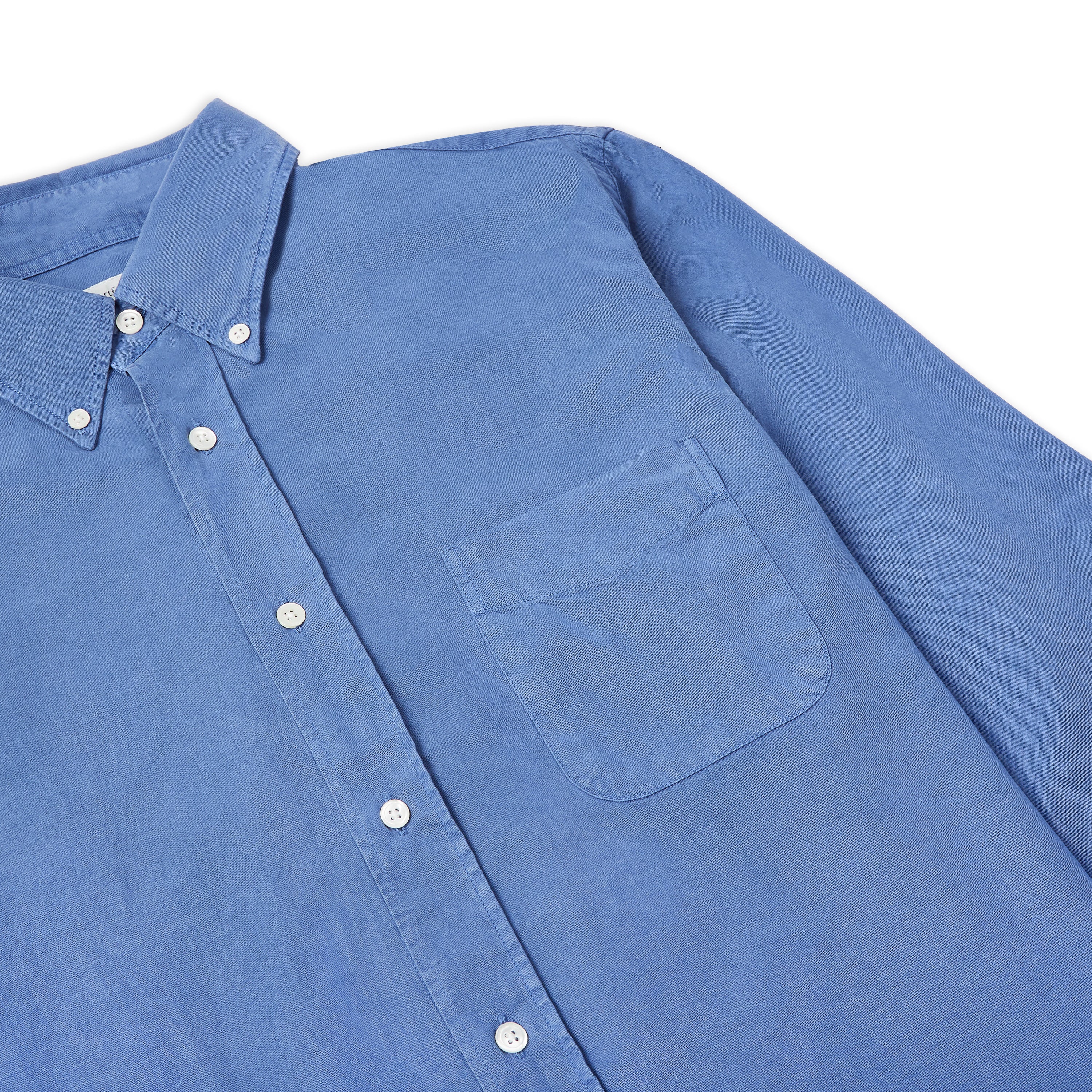 Hartford Pitt Pat Button Down Shirt - Nautic Blue