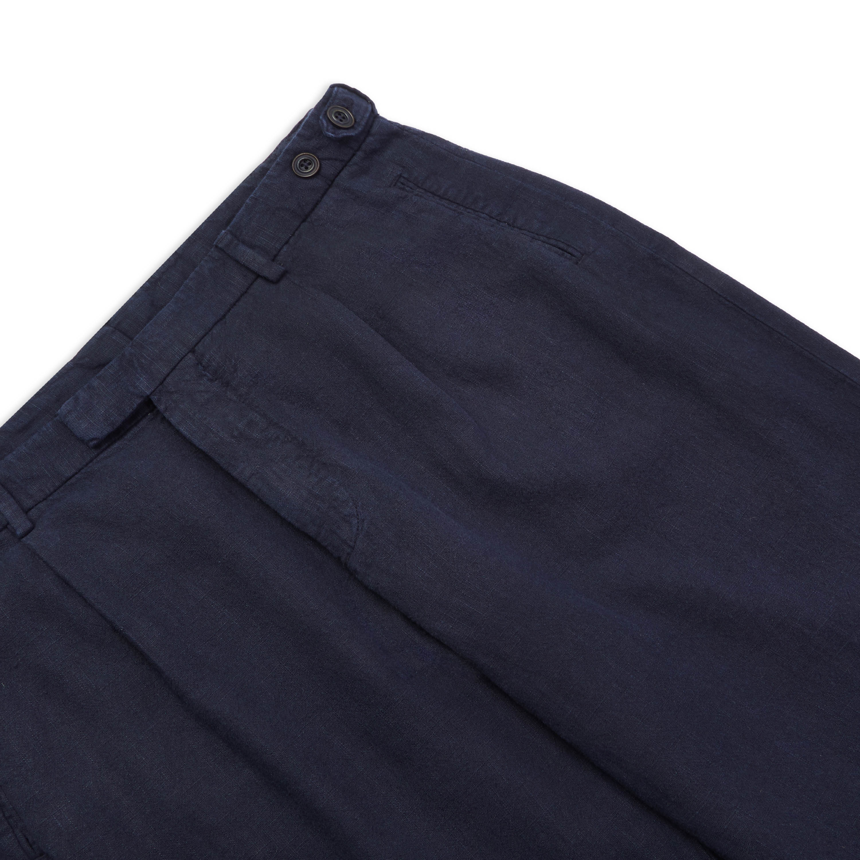 Cotton Trousers Navy