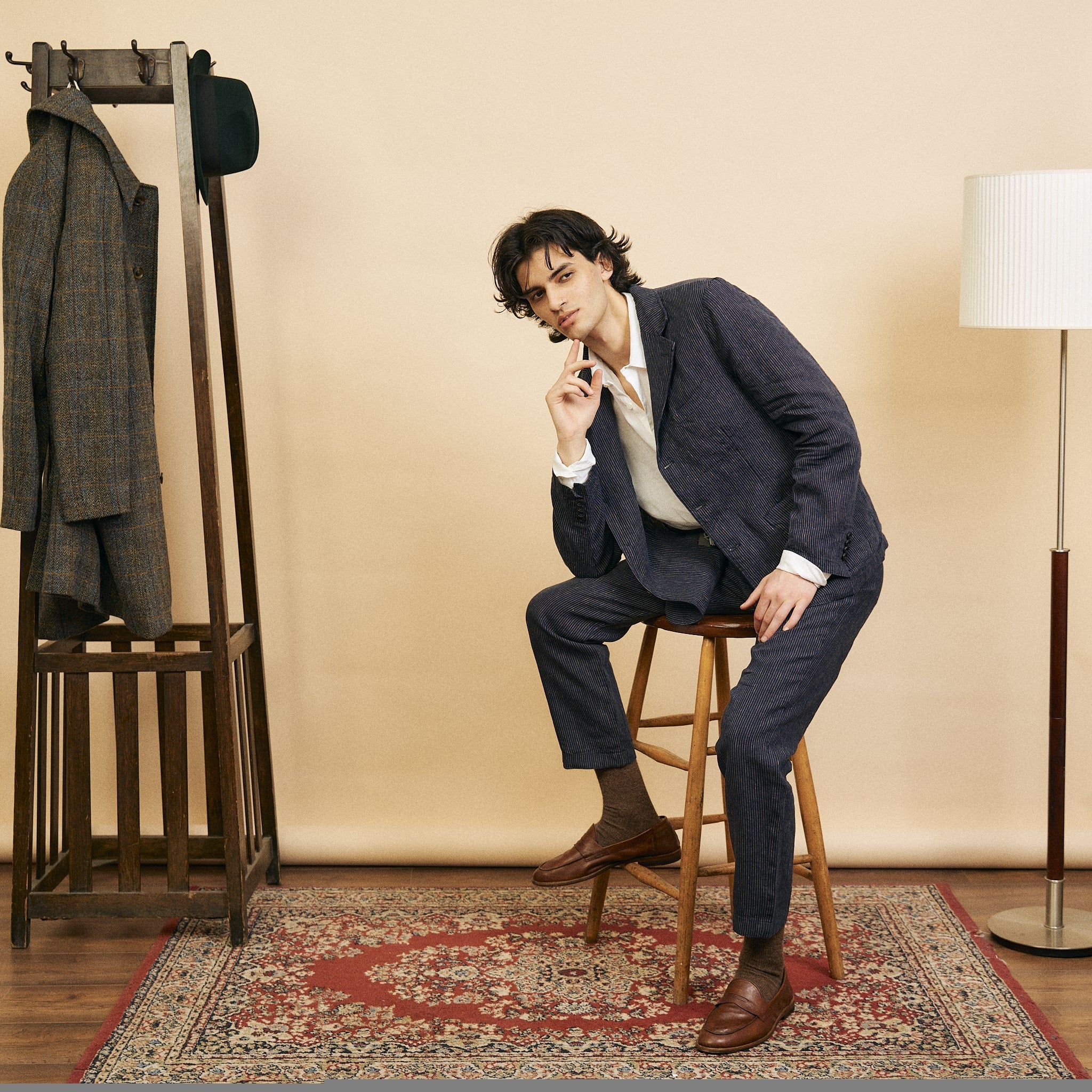 Stripe Navy Blazer & Trousers