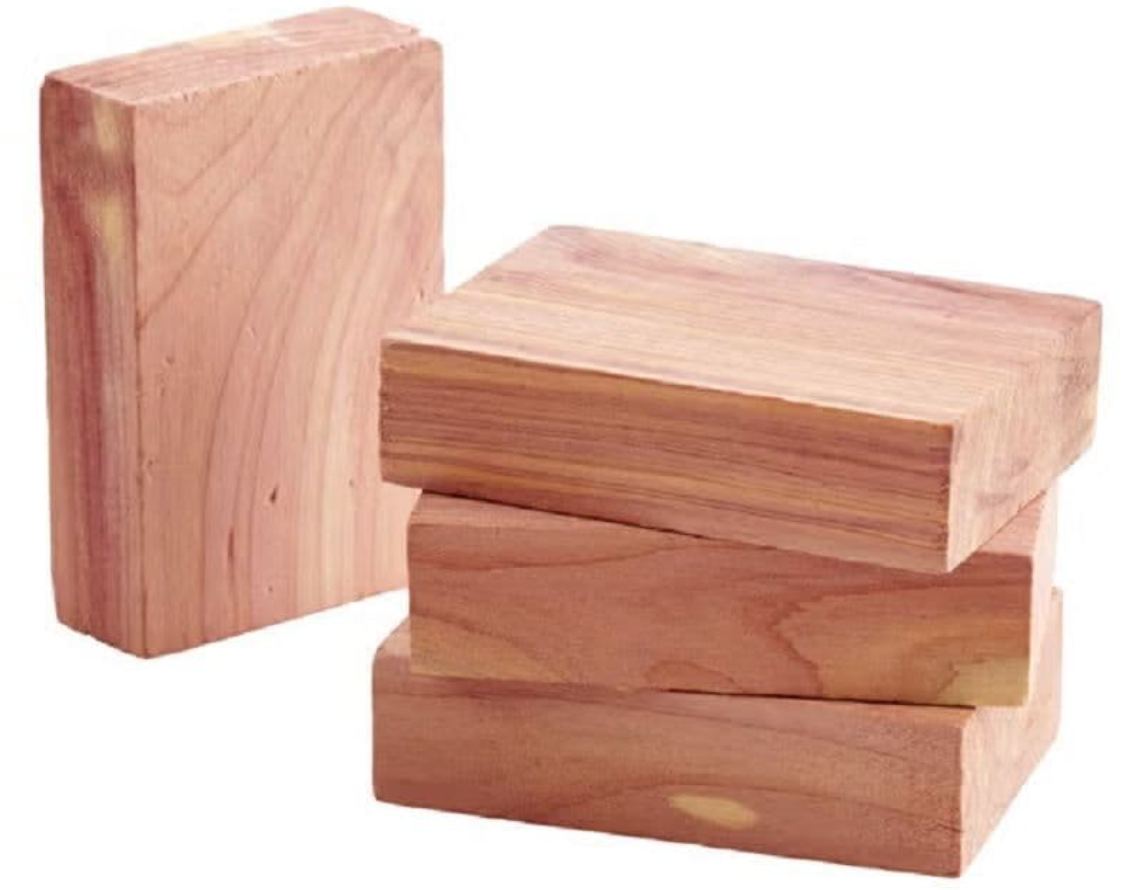 Red Cedar Blocks 5 Piece by Redecker, made from untreated American red cedar wood.