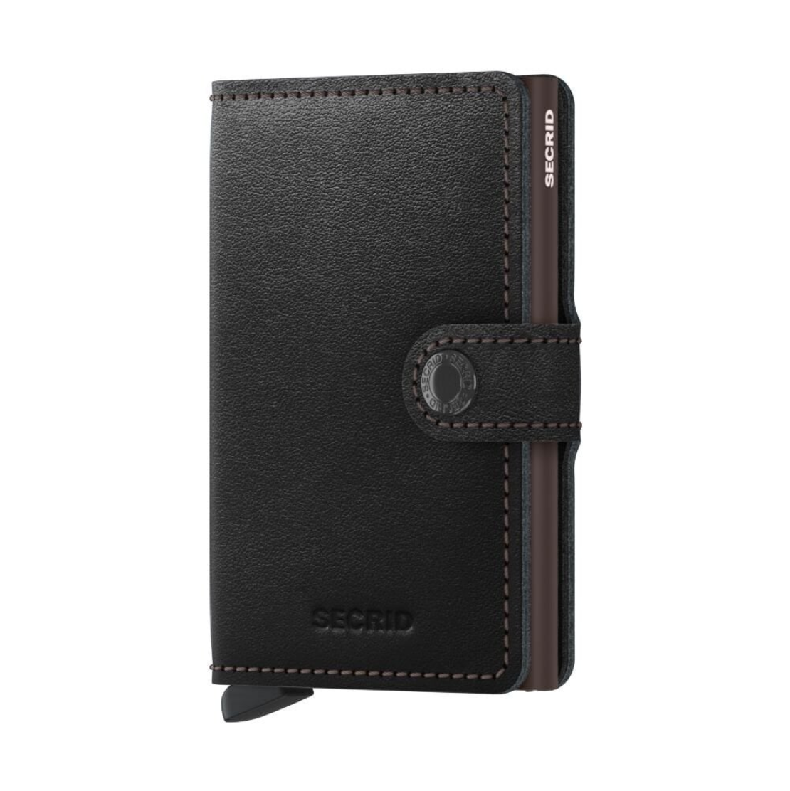 Secrid RFID Miniwallet in Original Grain Leather Black-Brown — view 1 of 5 | Burrows & Hare