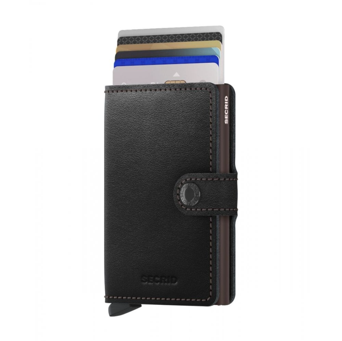 Secrid RFID Miniwallet in Original Grain Leather Black-Brown — view 5 of 5 | Burrows & Hare