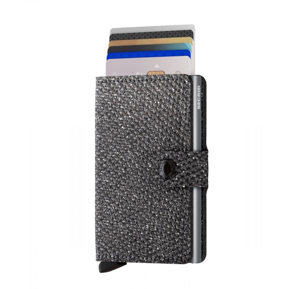 Secrid RFID Miniwallet in Recycled Stars Fabric Black — view 5 of 5 | Burrows & Hare