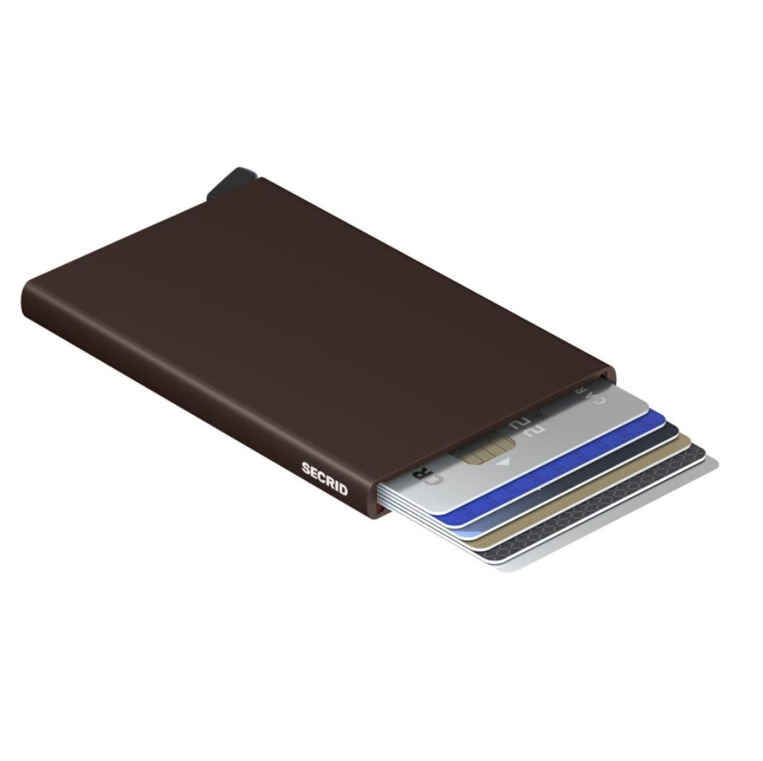Secrid RFID Cardprotector in Powder-Coated Brown — view 3 of 4 | Burrows & Hare