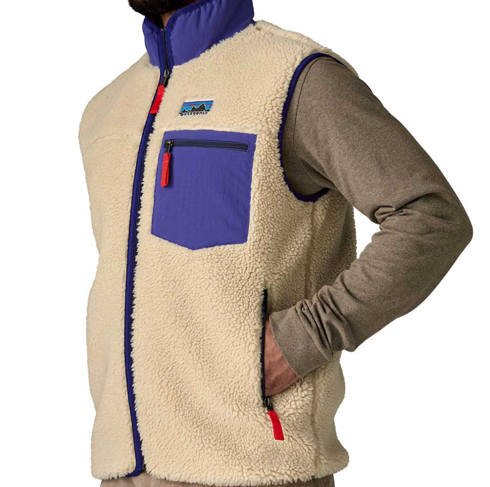 Patagonia's Classic Retro-X Fleece Vest, an essential piece for layering warmth and style.
