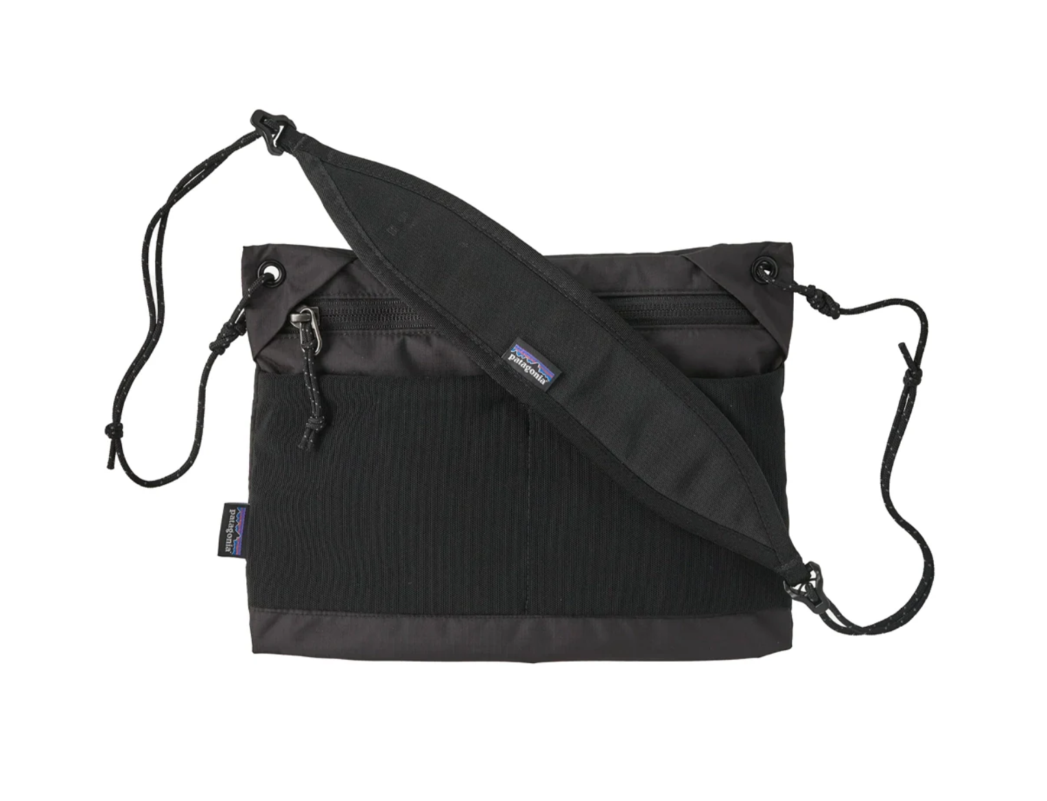 Terravia Sacoche by Patagonia in sleek black, perfect for stylish utility.