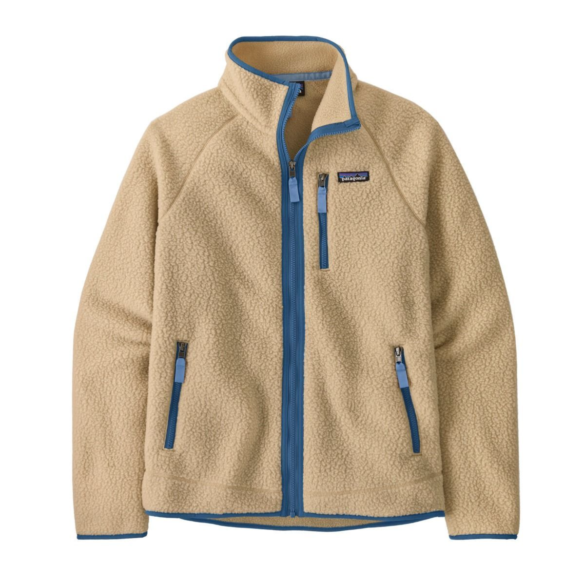 Retro Pile Fleece Jacket in Nautilus Tan by Patagonia, showcasing classic fleece material.