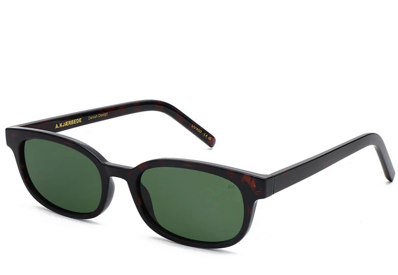 Charlie sunglasses by A. Kjærbede in demi tortoise, eco-friendly recycled materials.
