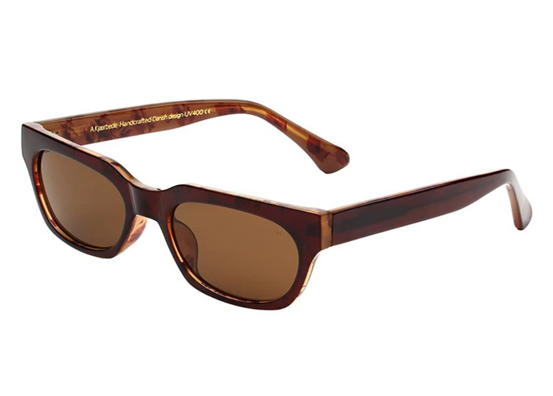 A. Kjærbede Bror sunglasses with polycarbonate lenses in brown demi/light brown transparent.