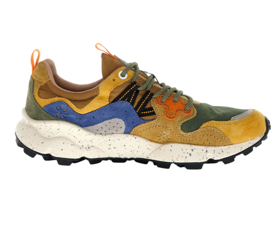Yamano 3 Suede/Nylon Yellow-Kaki-Beige