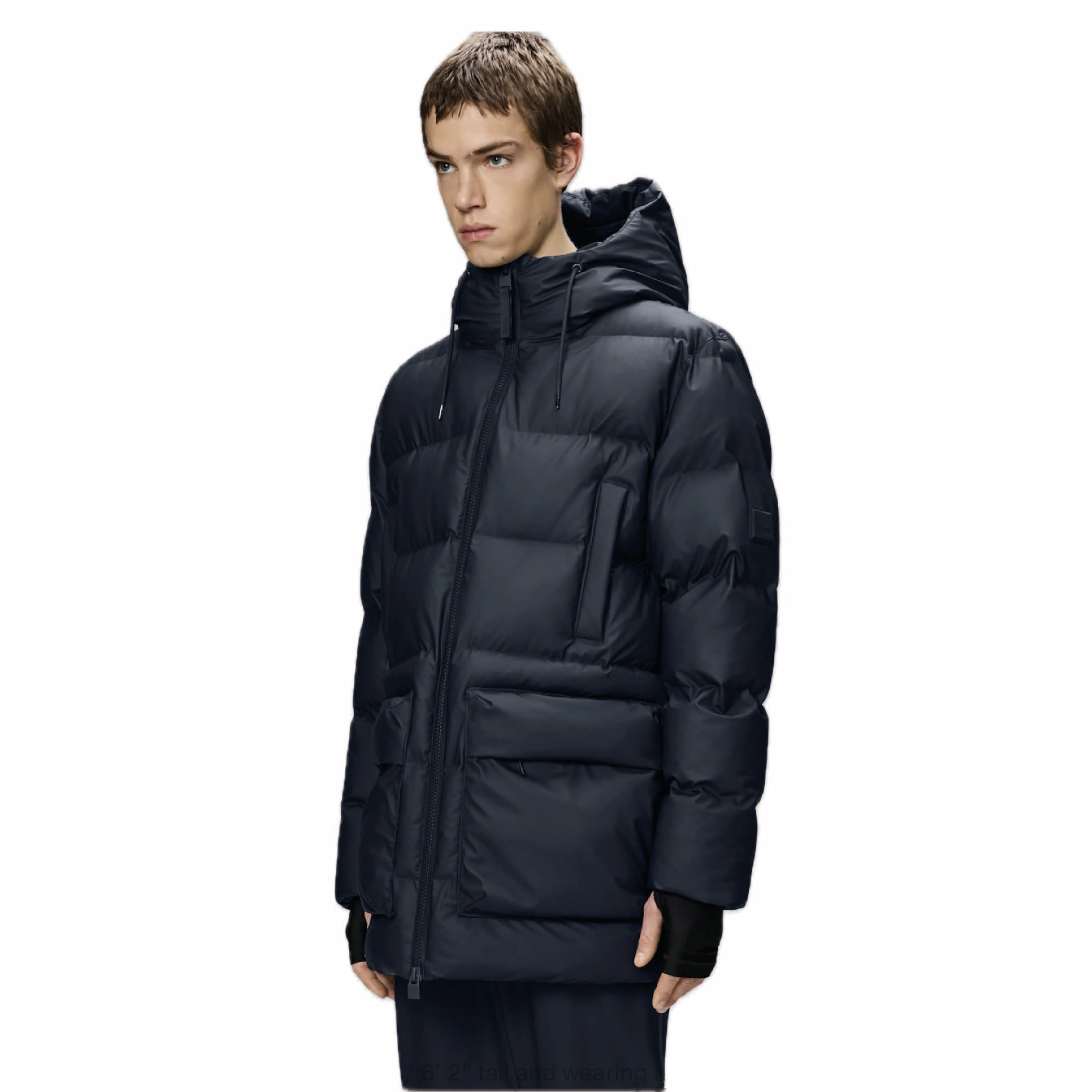 Alta Long Puffer Jacket Cargo Navy