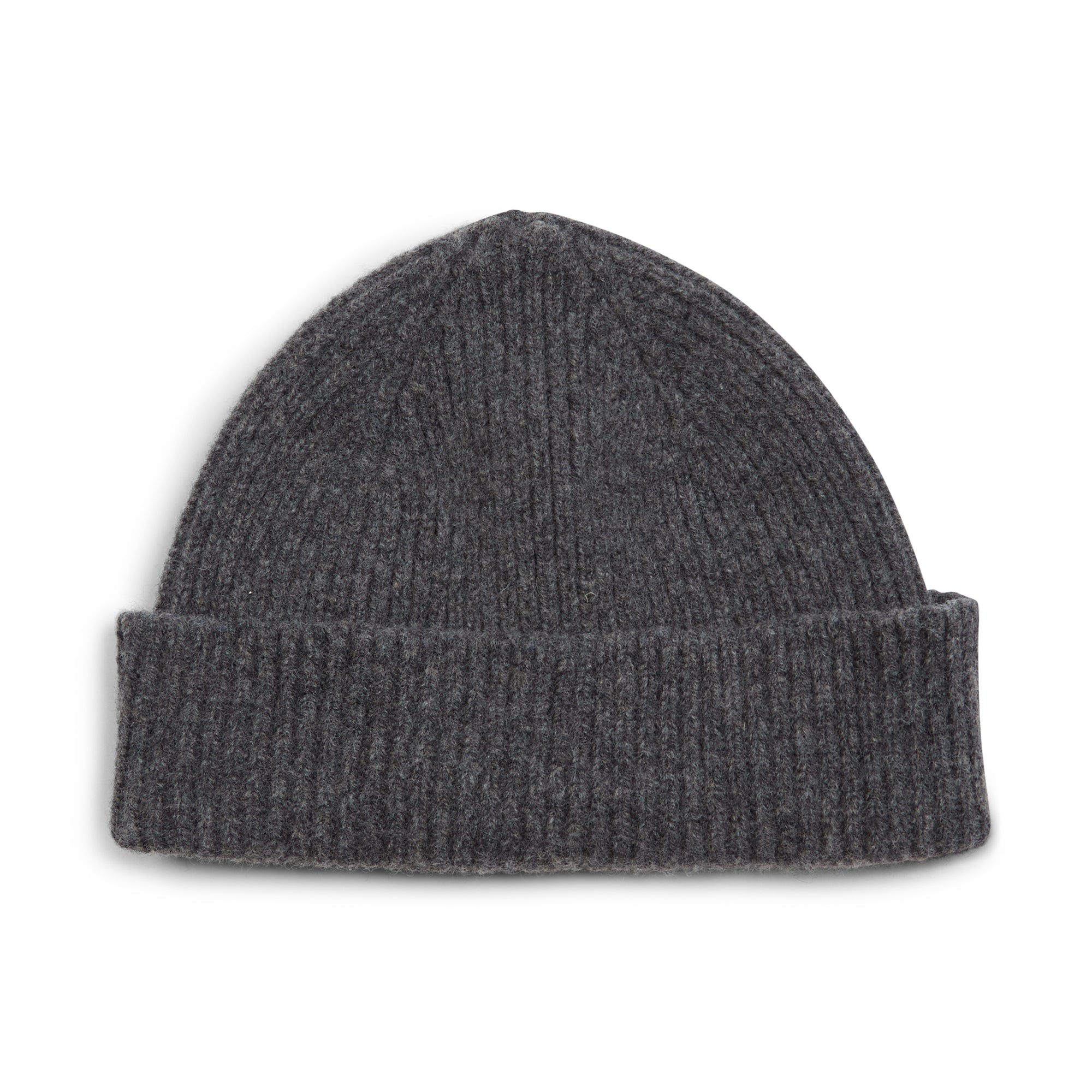 Wool Beanie Hat Grey