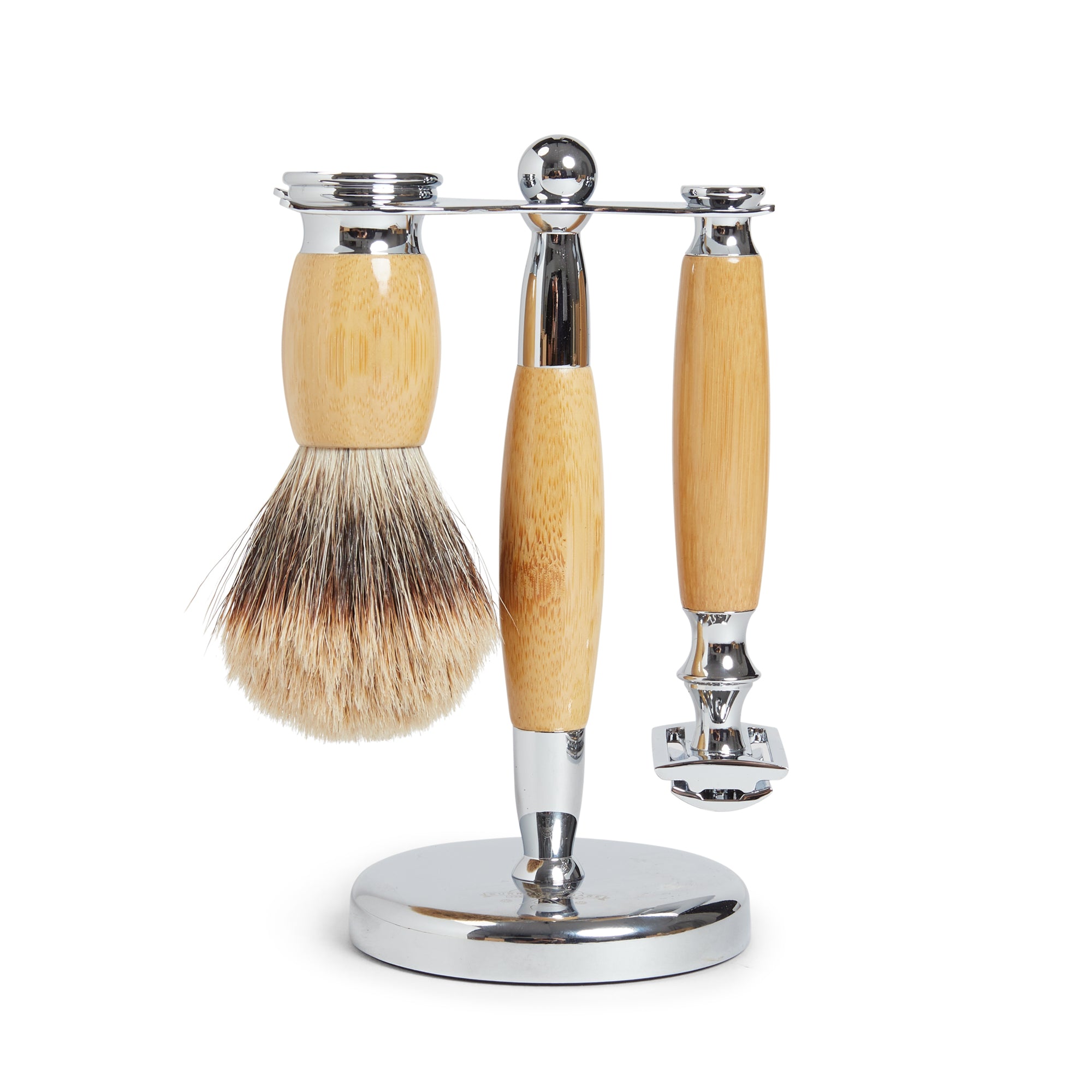 Shaving Stand Set Wooden
