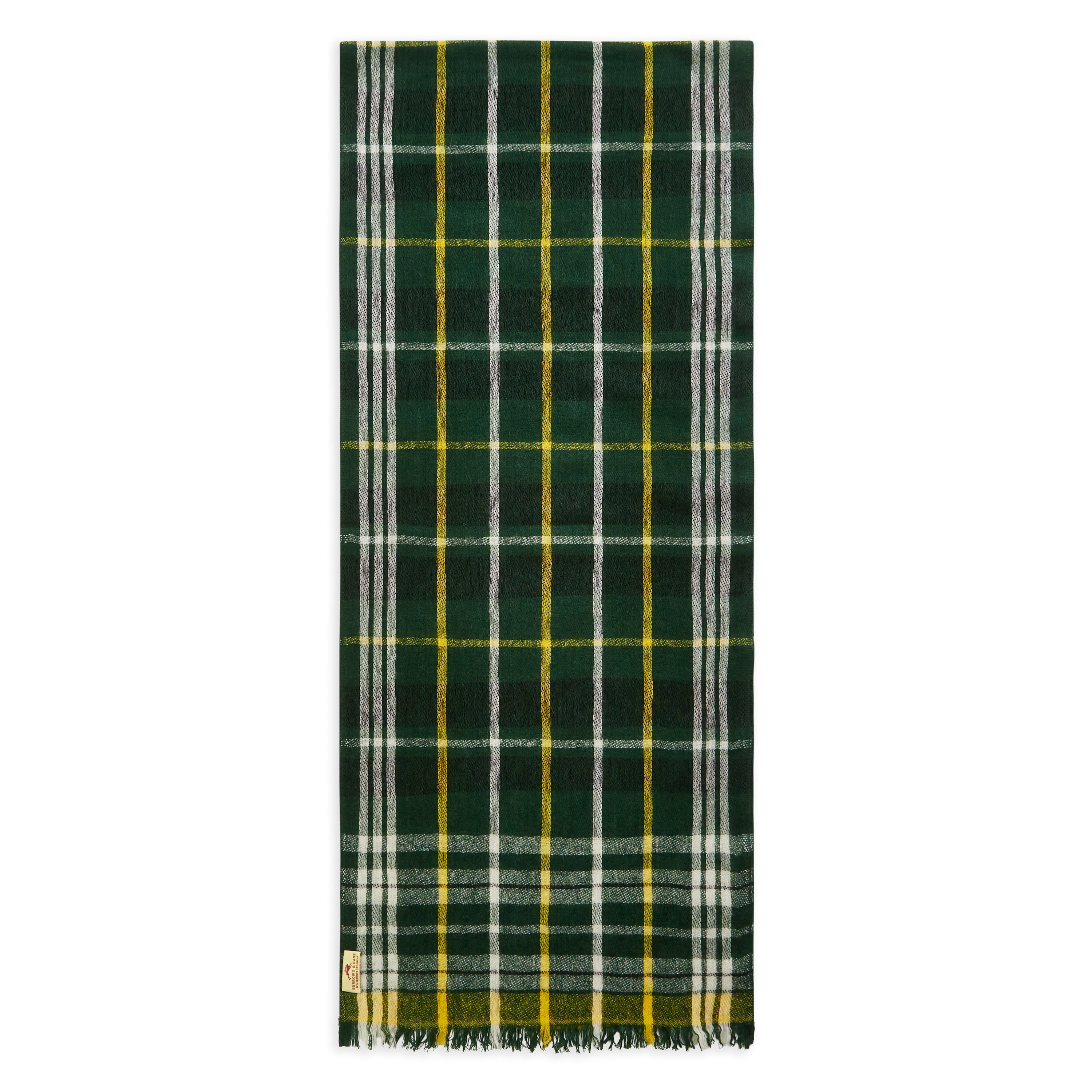 Wool Scarf Green Tartan
