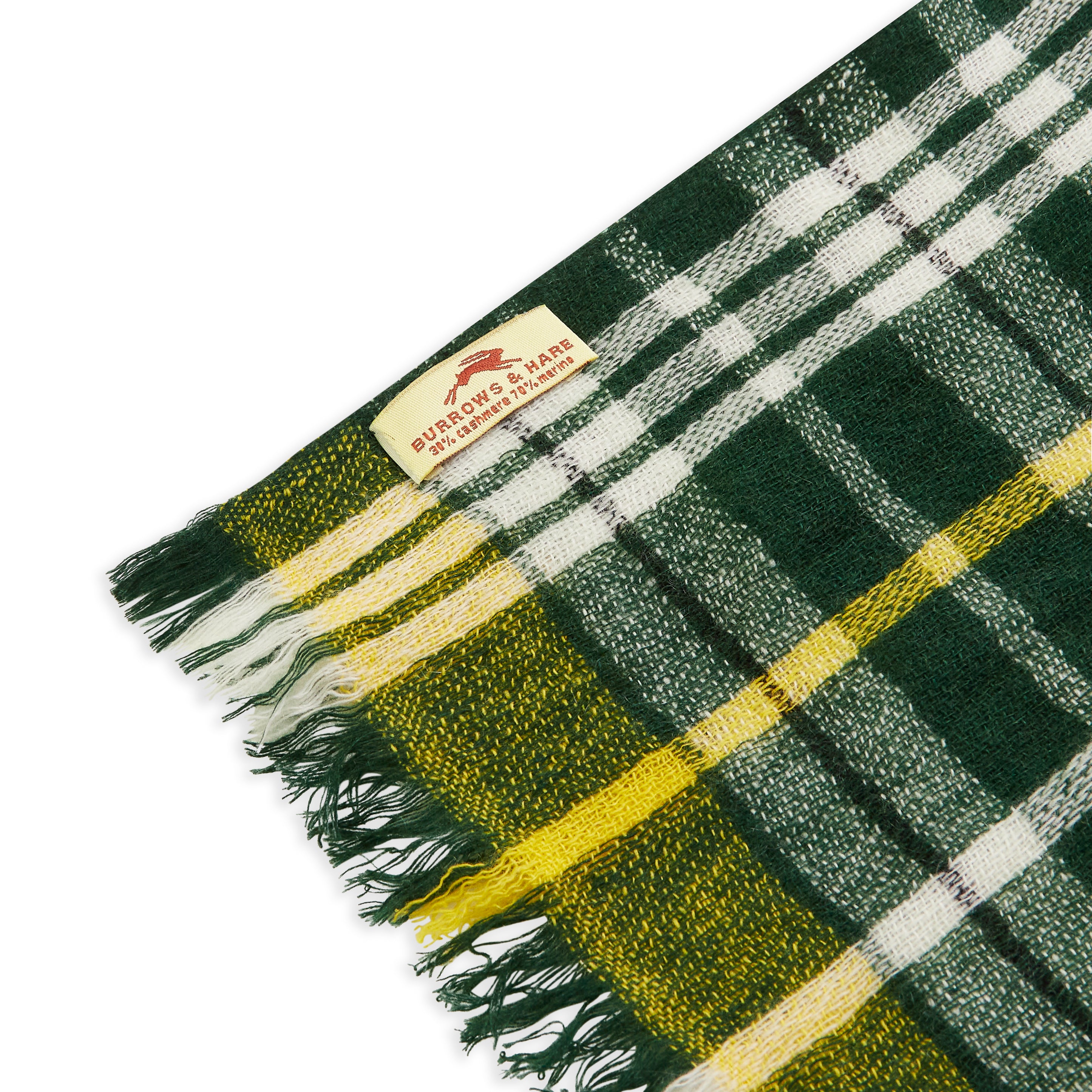 Wool Scarf Green Tartan