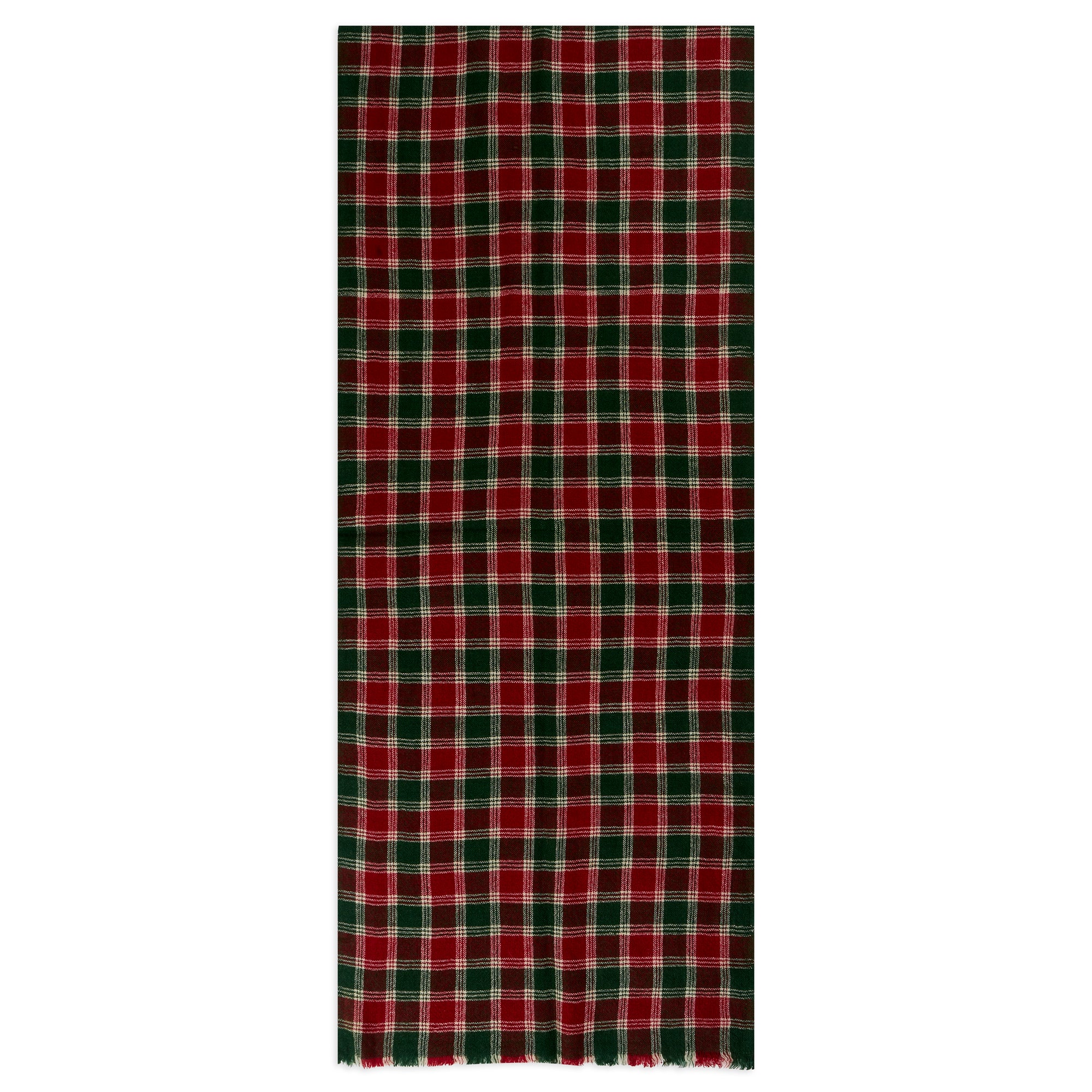 Wool Scarf - Tartan Green