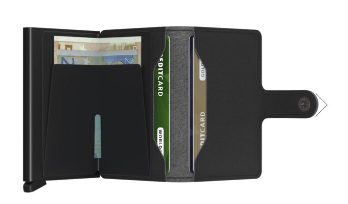 Secrid RFID Miniwallet - Yard Black (NON LEATHER) - Burrows and Hare