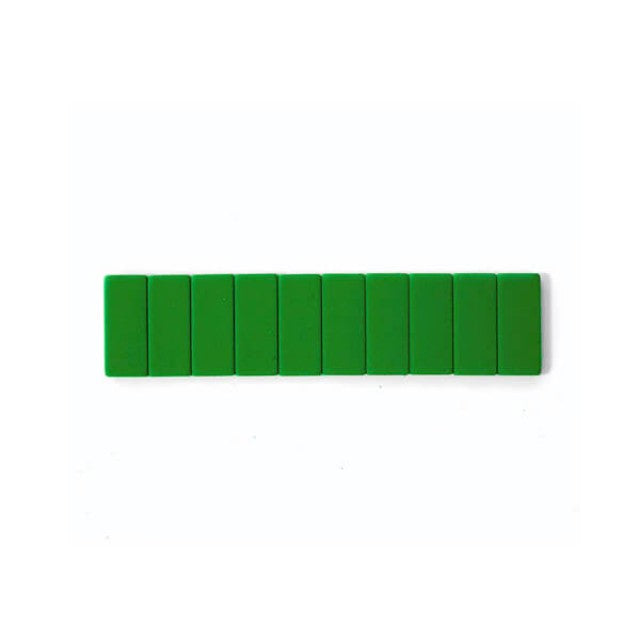 Erasers Pack of 10 Green