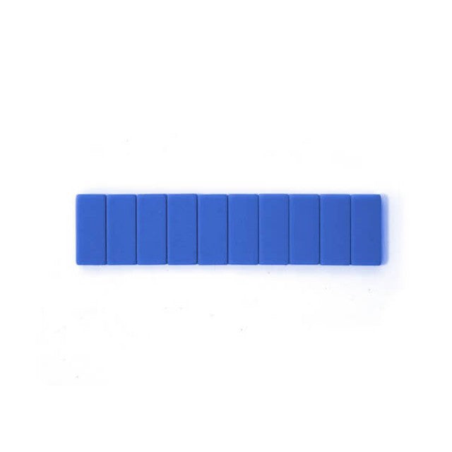 Erasers Pack of 10 Blue