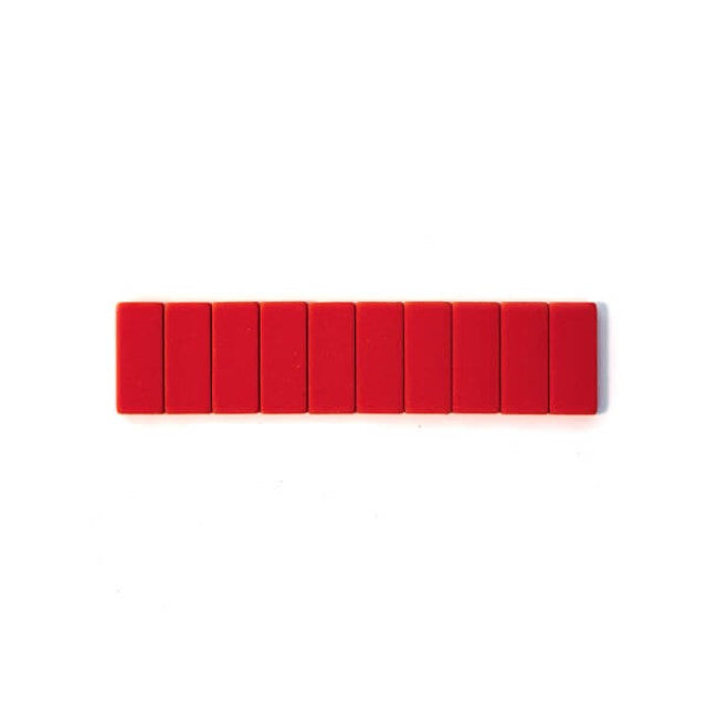 Erasers Pack of 10 Red