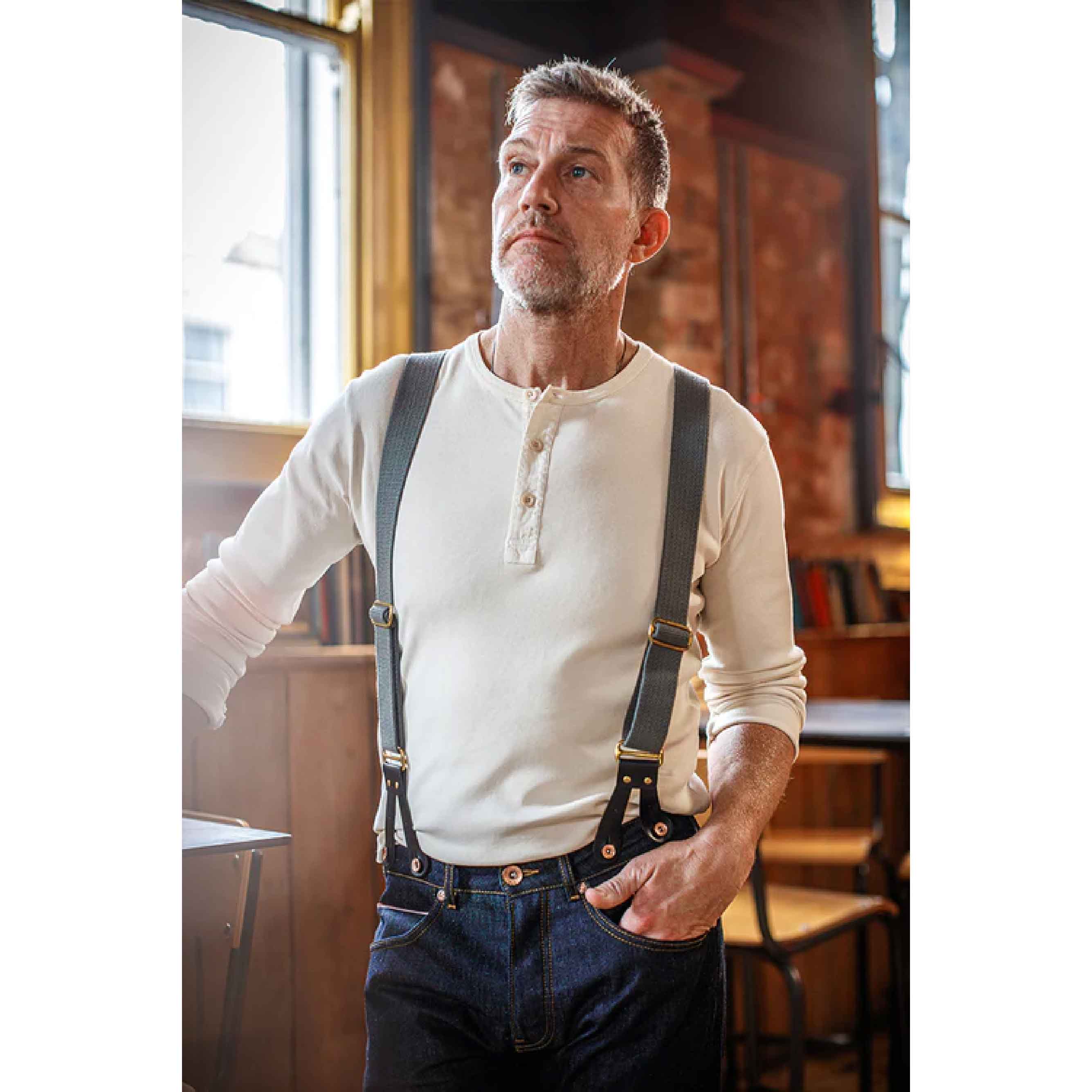 Elder Henley Shirt Raw - White