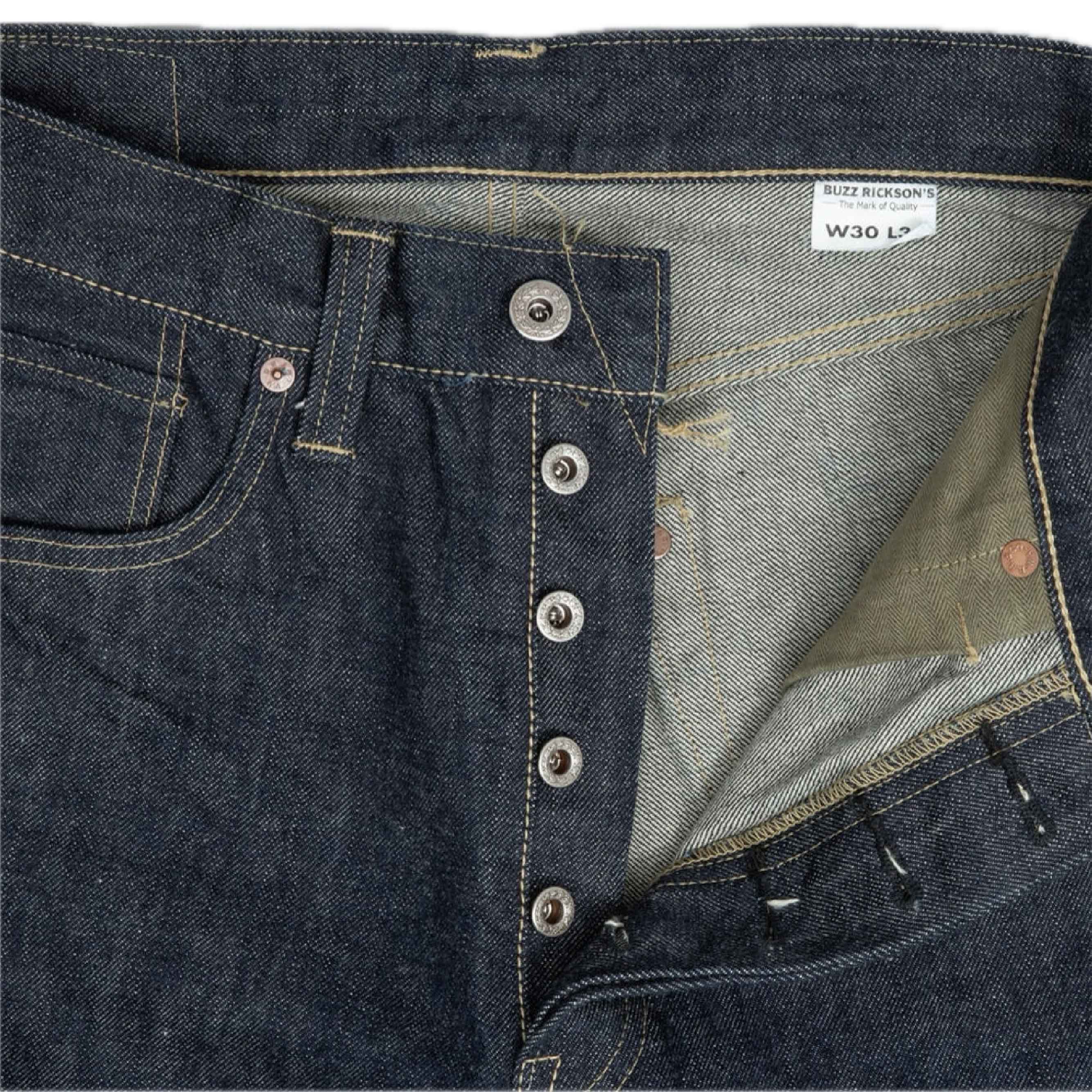 WWII Blue Denim Waist Overalls - Navy