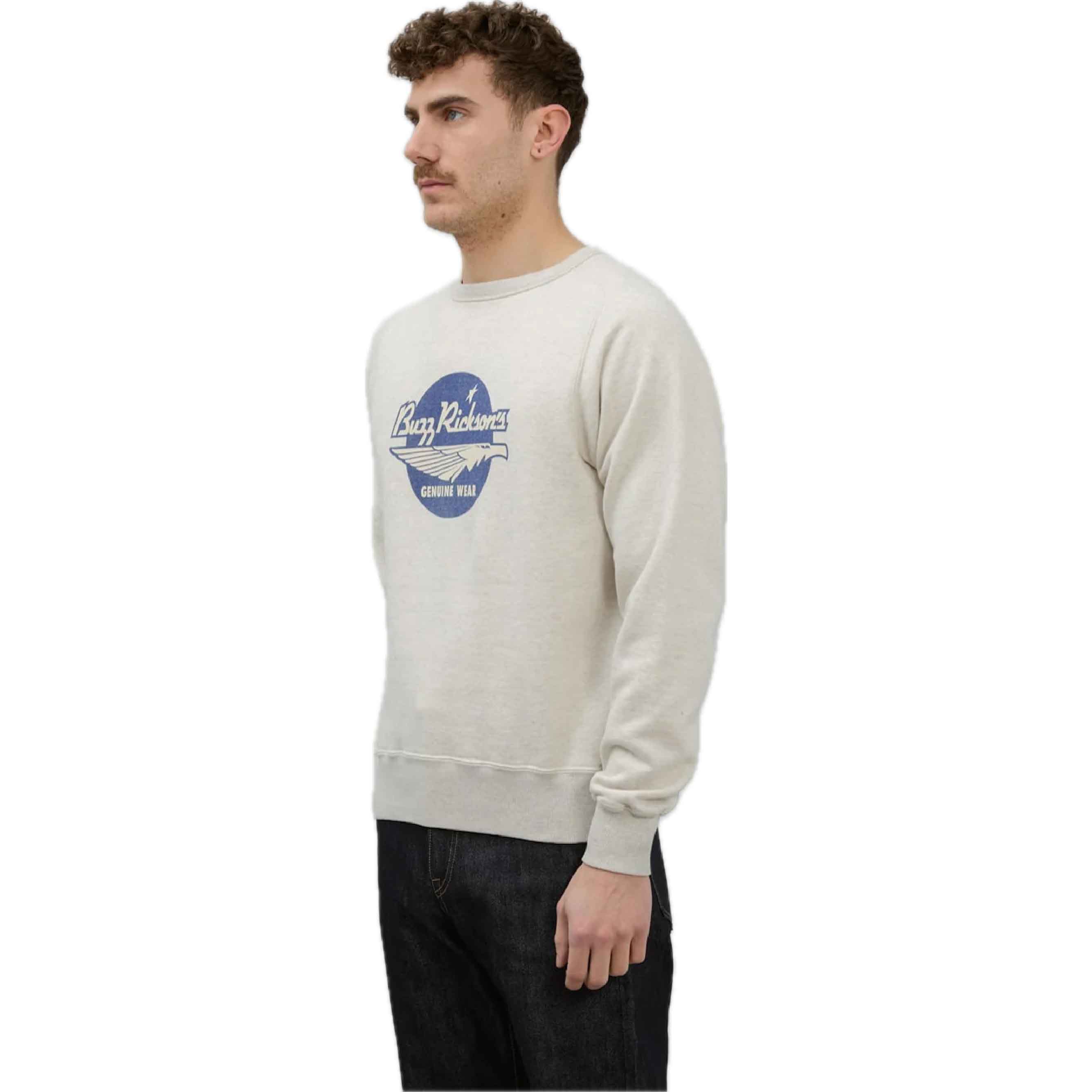 Freedom Sleeve Sweat Shirt (Buzz Rickson's) - Oatmeal