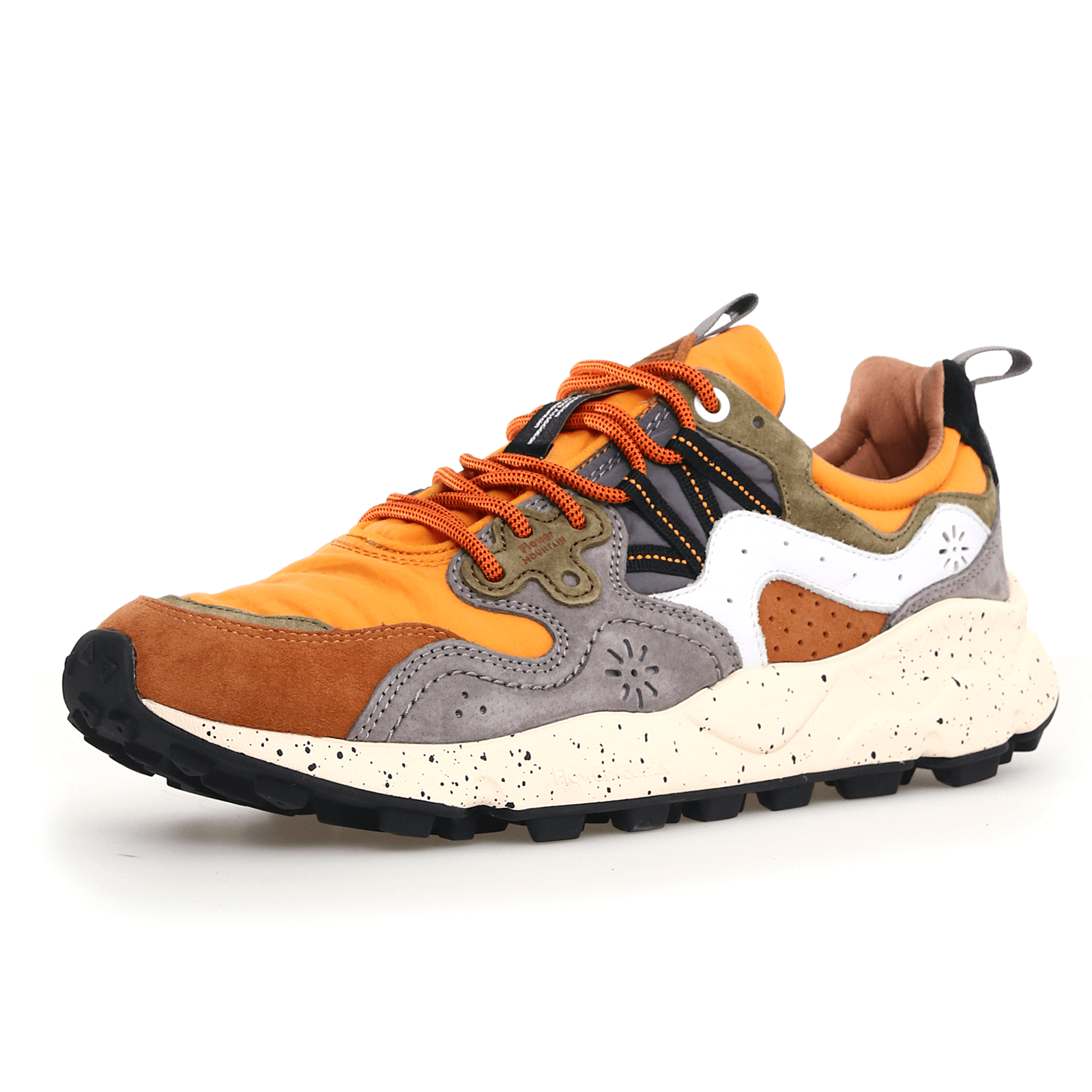 Yamano 3 Suede/Nylon Warm Brown-Mustard