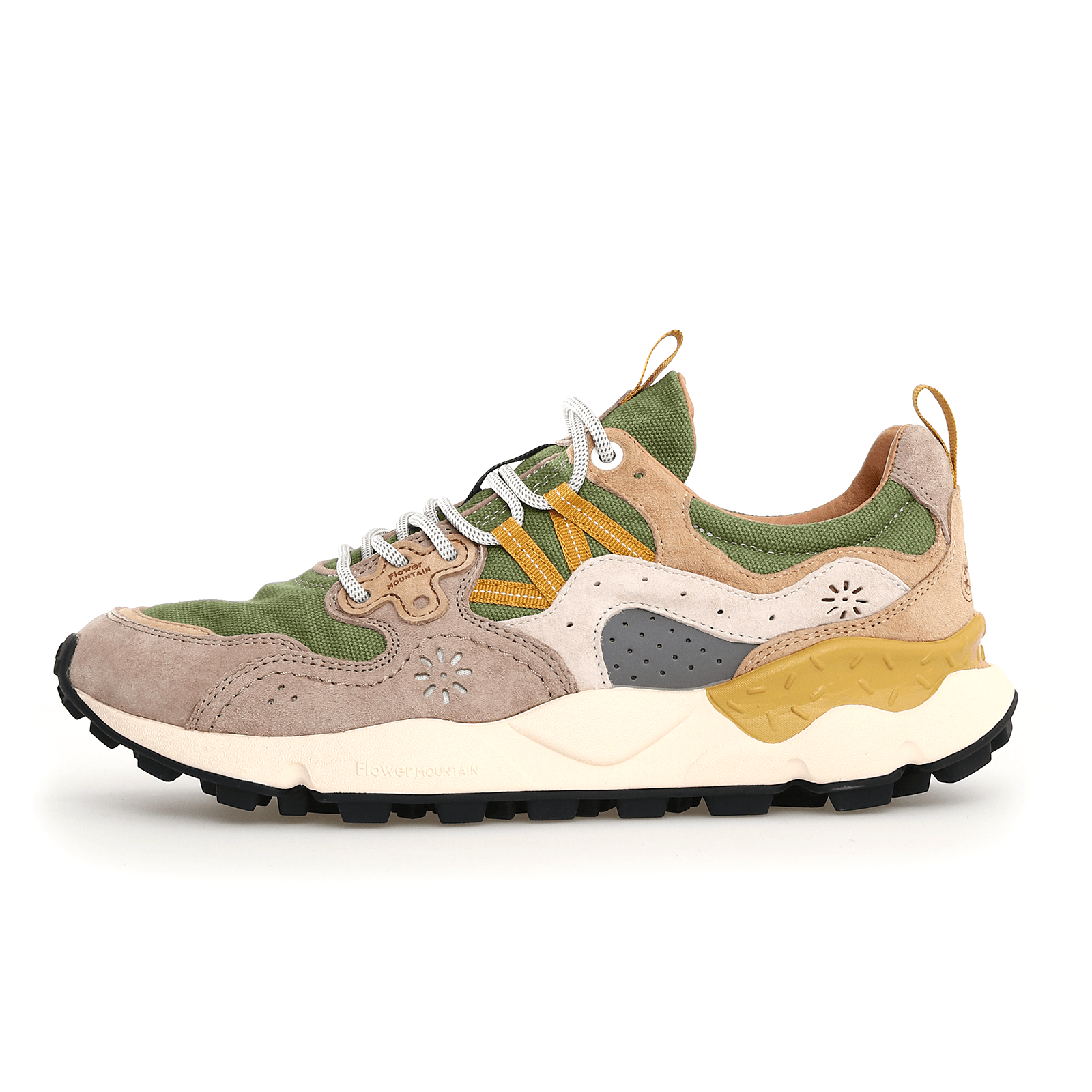Yamano 3 Suede/Canvas Light Brown - Military