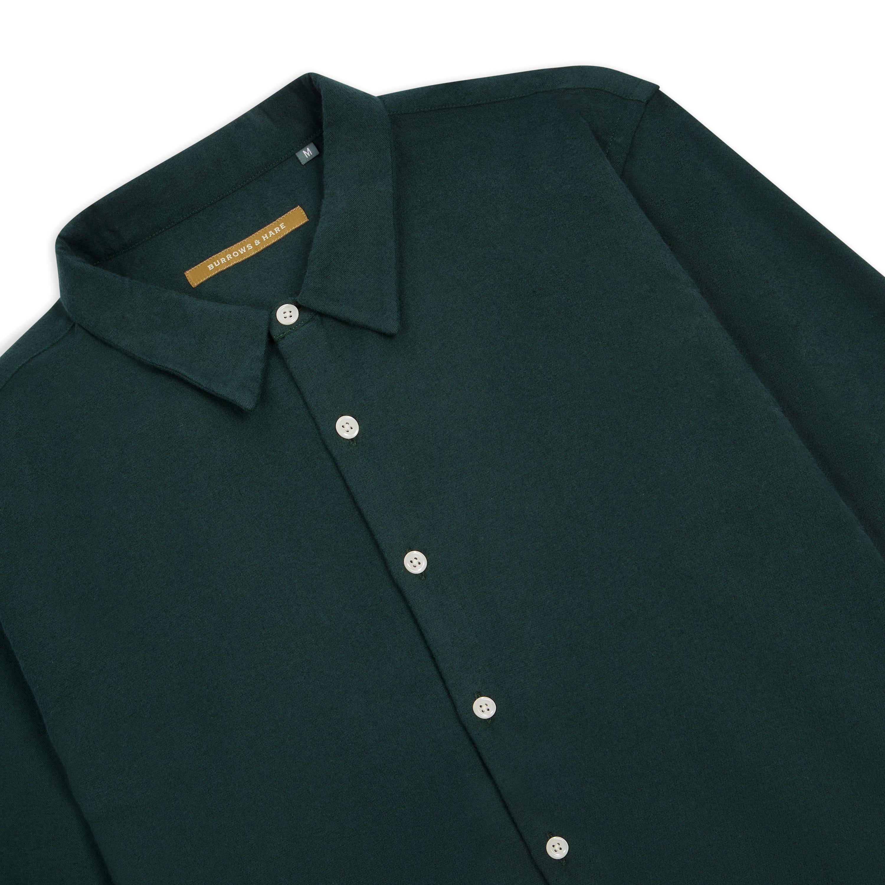 Cotton Pop Over Shirt - Green Flannel
