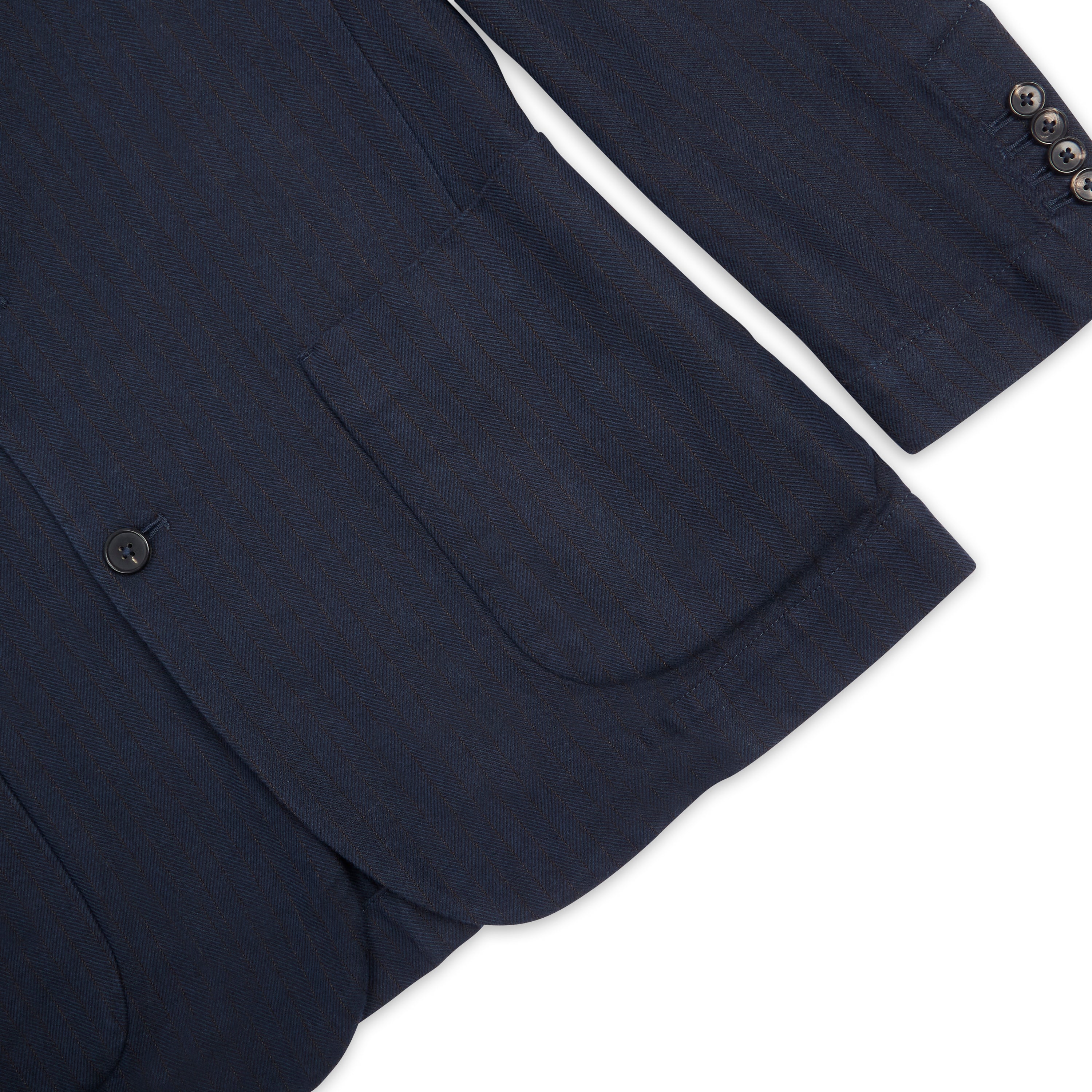 Blazer - Hemp Herringbone Navy