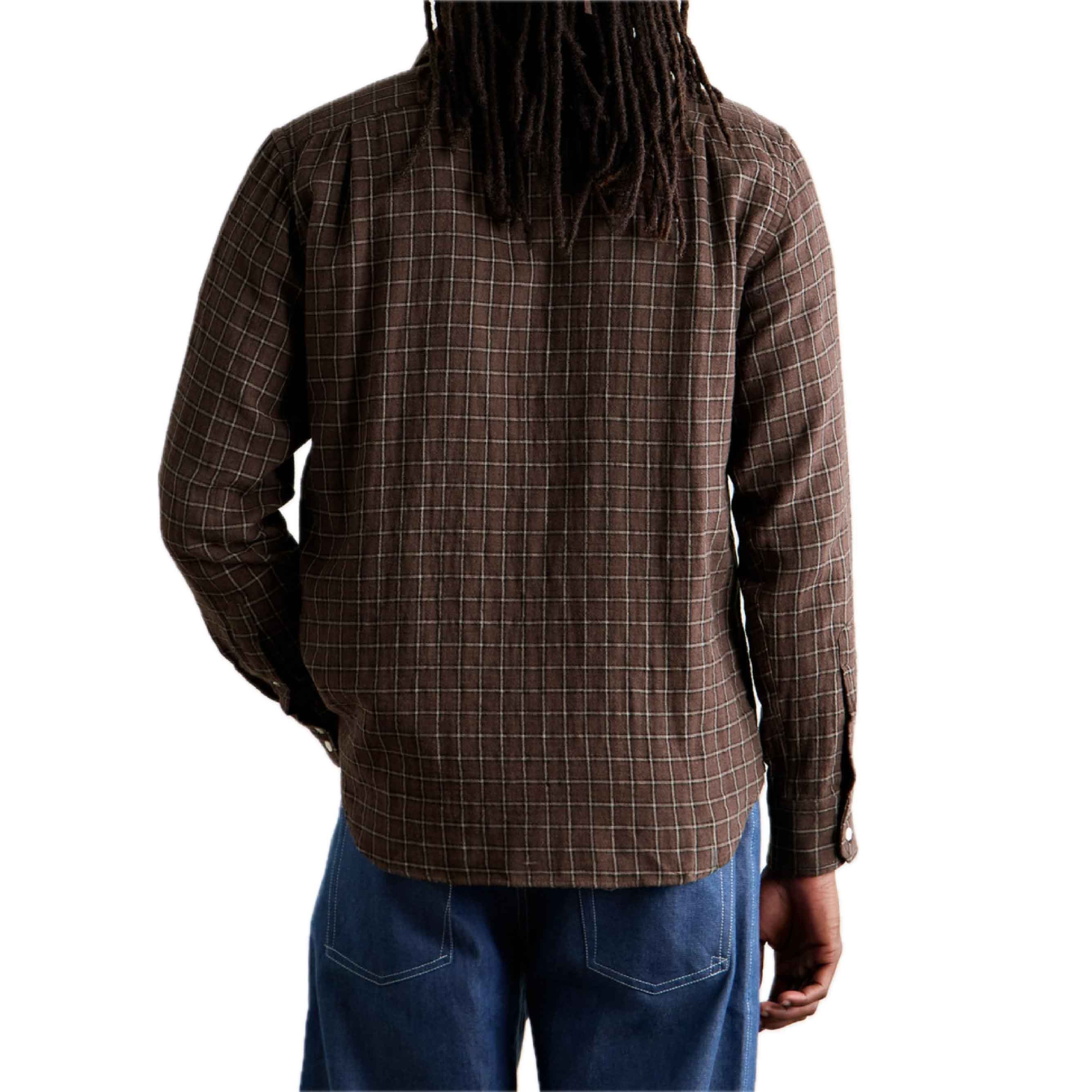 Pockets Men Woven Shirt - Brown