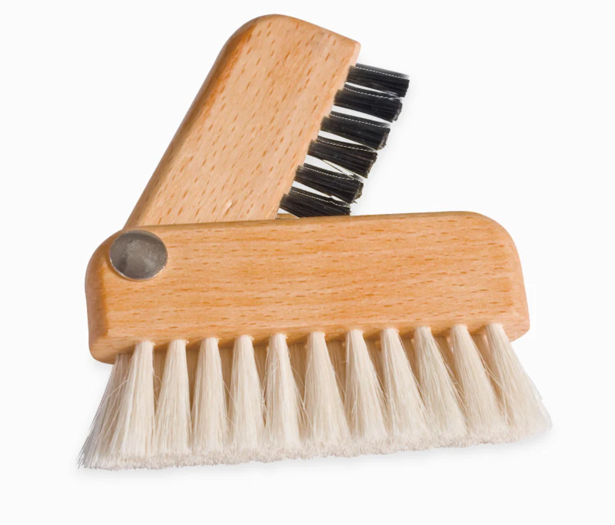 Redecker Laptop Brush, oiled beechwood and bristles, made for keyboard and screen cleaning.