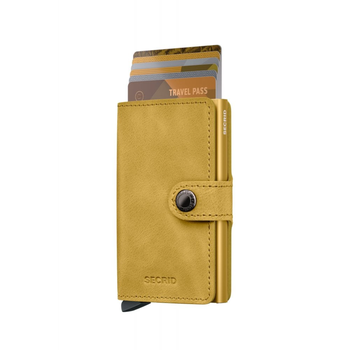 Secrid RFID Miniwallet in Full-Grain Vintage Leather Yellow — view 5 of 5 | Burrows & Hare