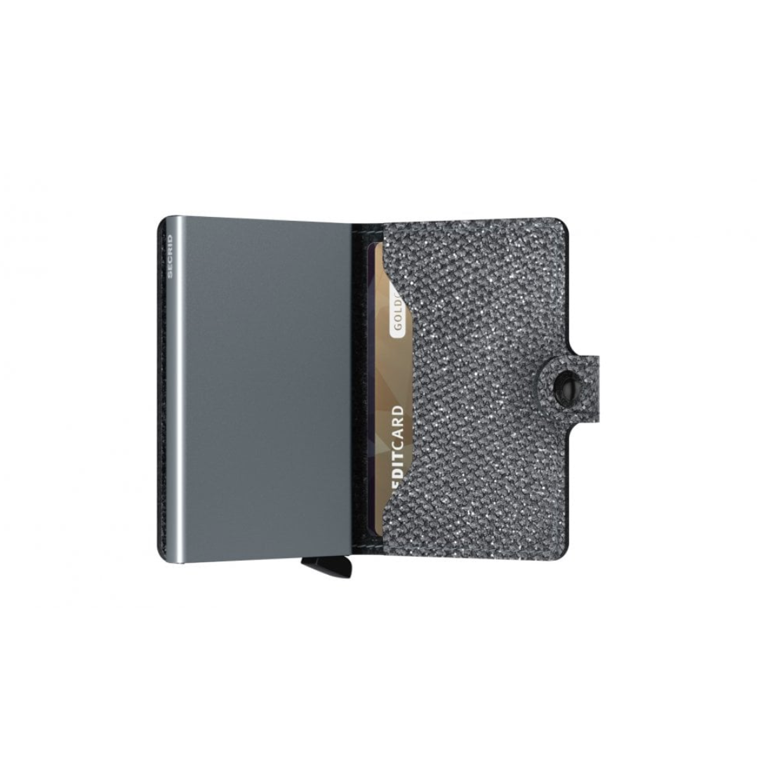 Secrid RFID Miniwallet in Recycled Stars Fabric Black — view 3 of 5 | Burrows & Hare