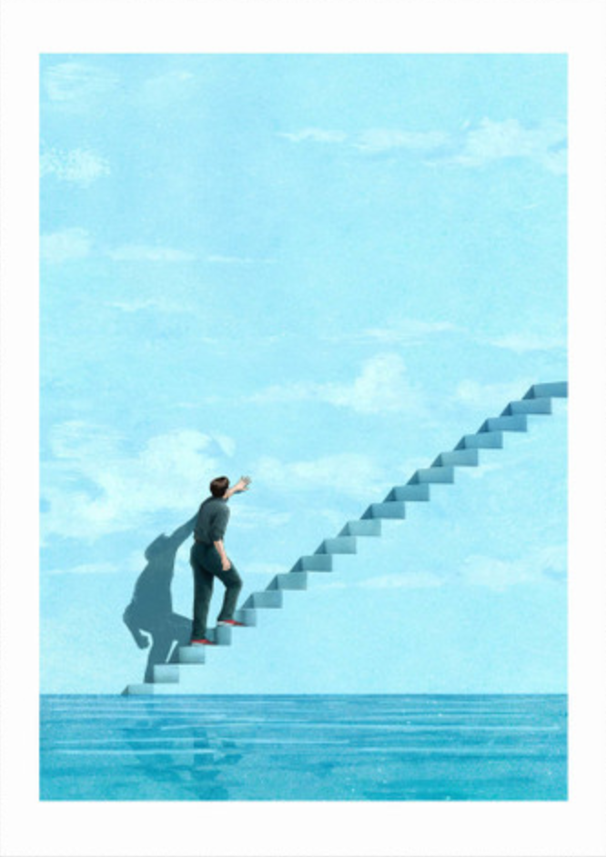 The Exit giclée print, showcasing fine-art quality on premium acid-free paper.