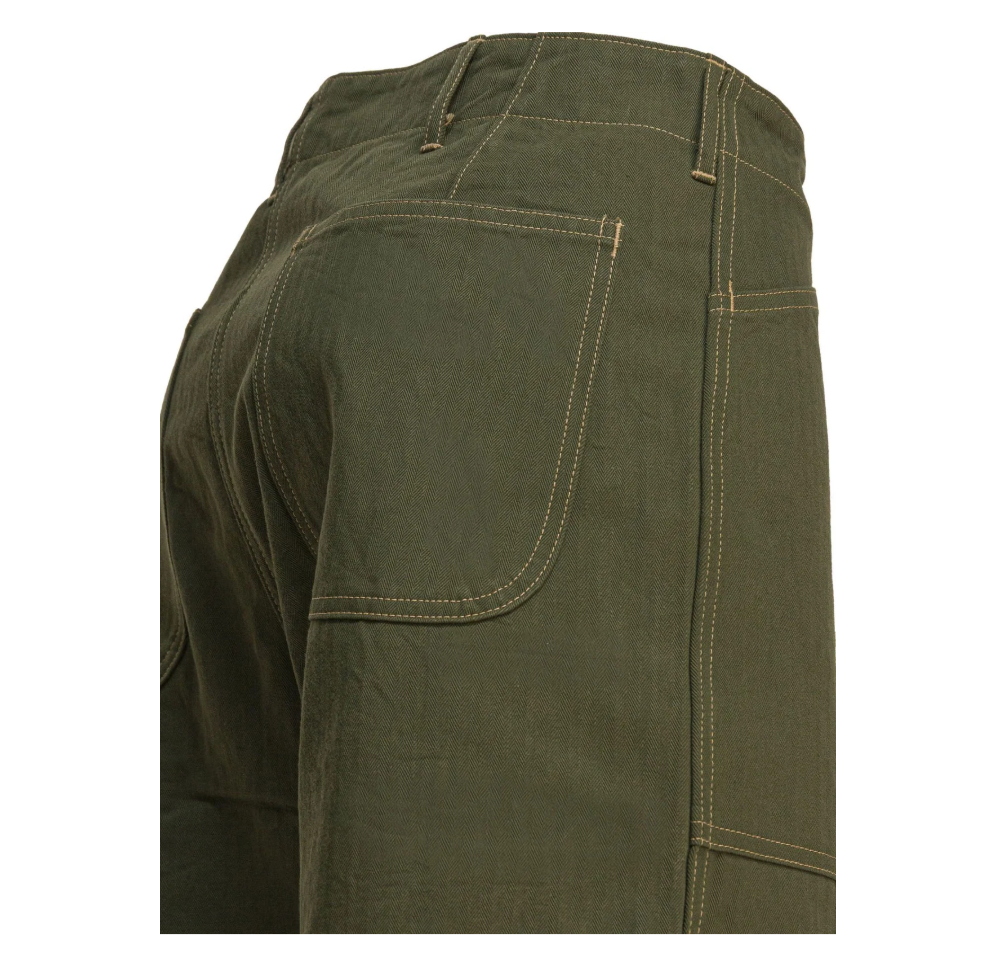 Back view of USMC M-44 HBT Pants, crafted by Buzz Rickson's in Japan.
