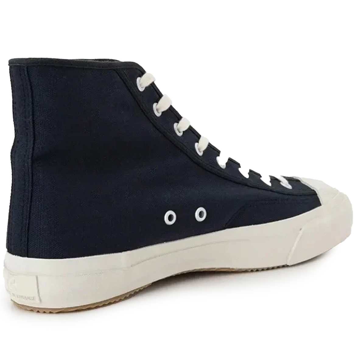 Back view of Gym Classic Hi - Dark Navy by Moonstar, highlighting craftsmanship.
