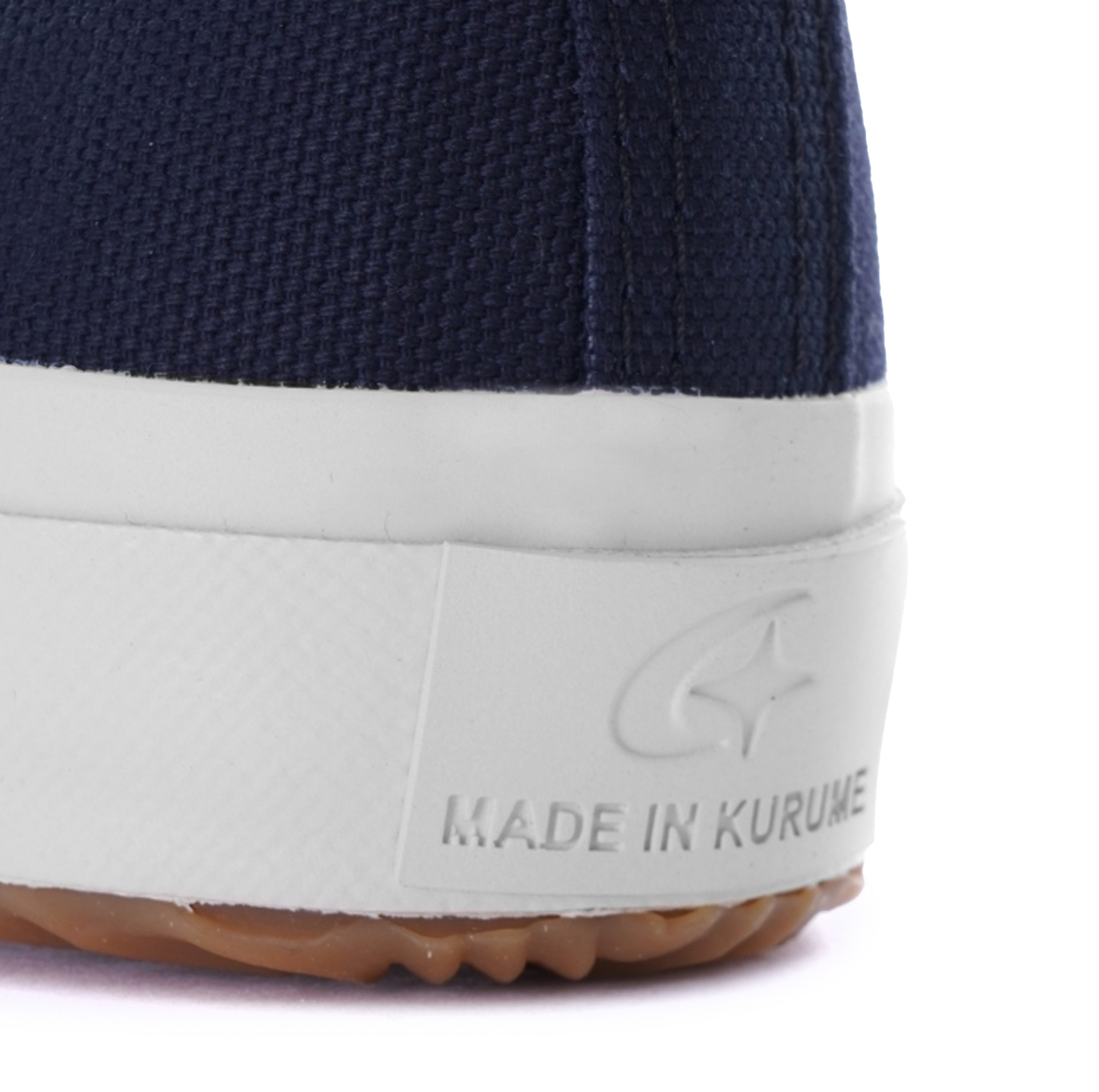Side view of Gym Classic Hi - Dark Navy by Moonstar, showcasing design details.