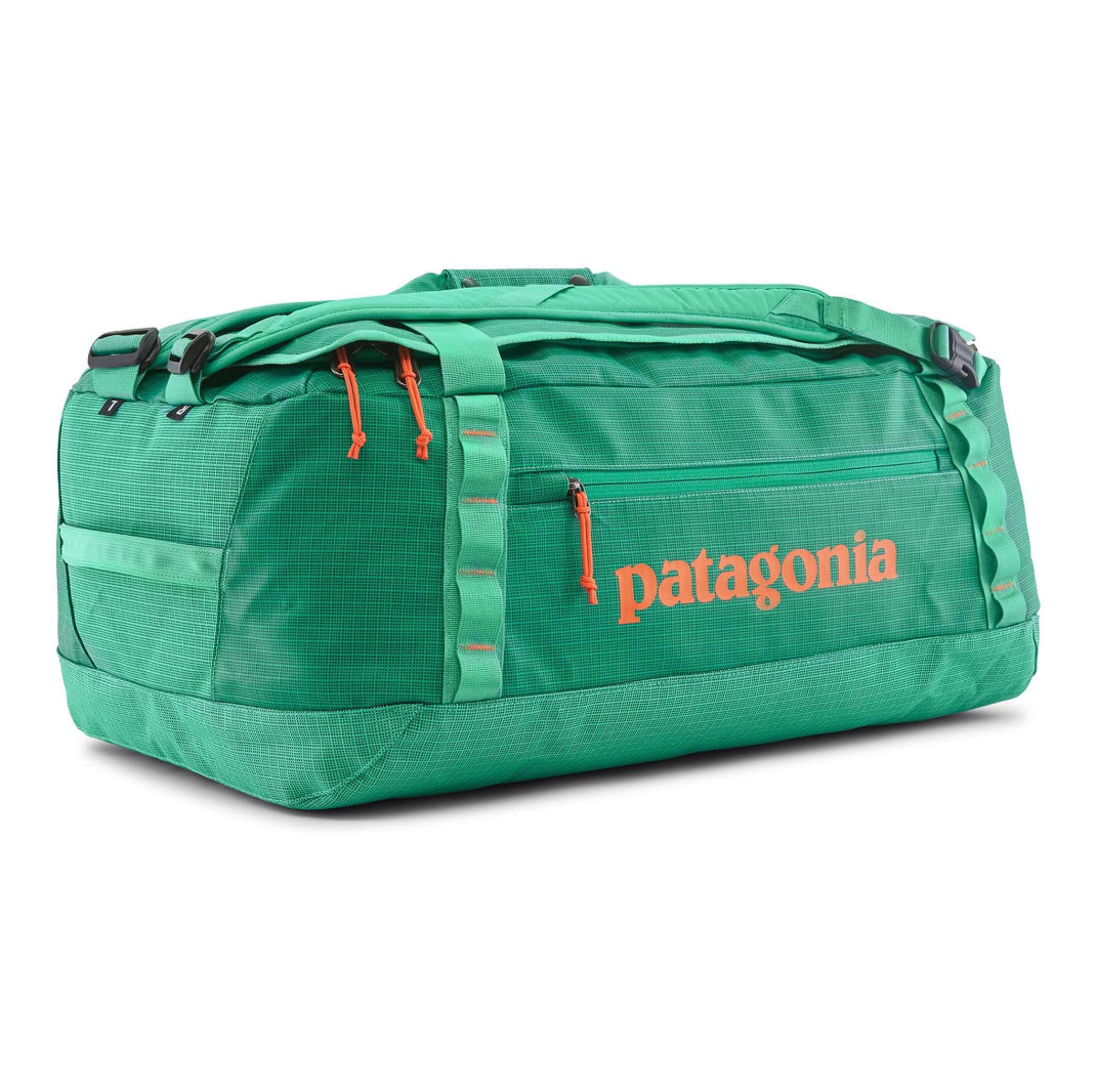 Patagonia Black Hole Duffel 55L in Aqua Stone, durable travel accessory.