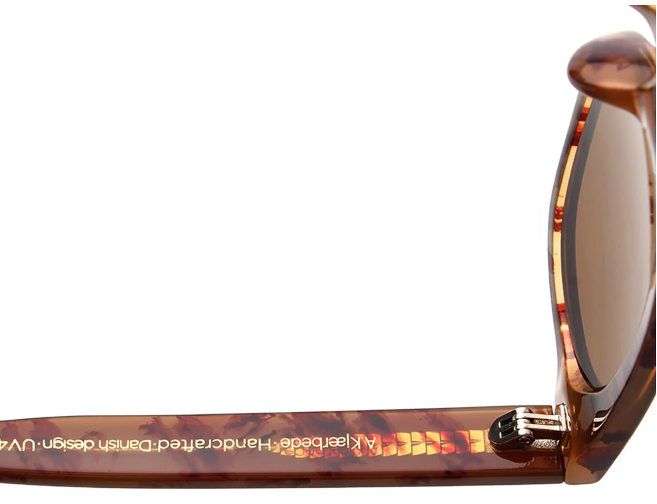 Sustainable unisex Bror sunglasses by A. Kjærbede in brown demi/light brown transparent.