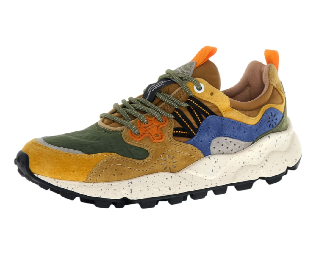 Yamano 3 Suede/Nylon Yellow-Kaki-Beige