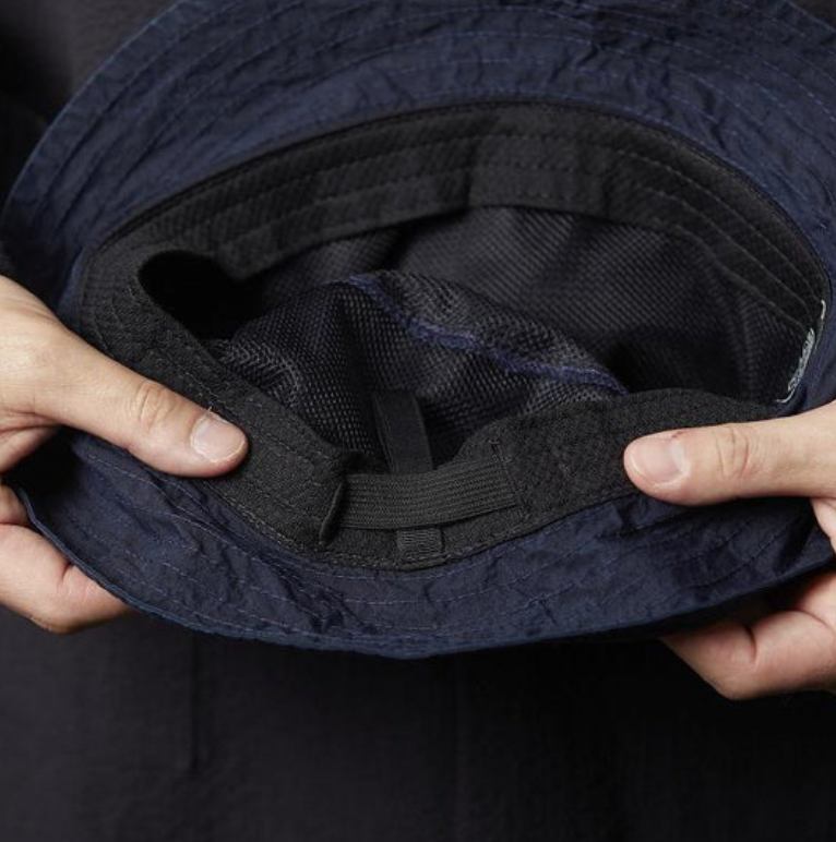 Snow Peak Indigo C/N Bucket Hat - Indigo in Indigo — view 4 of 4 | Burrows & Hare