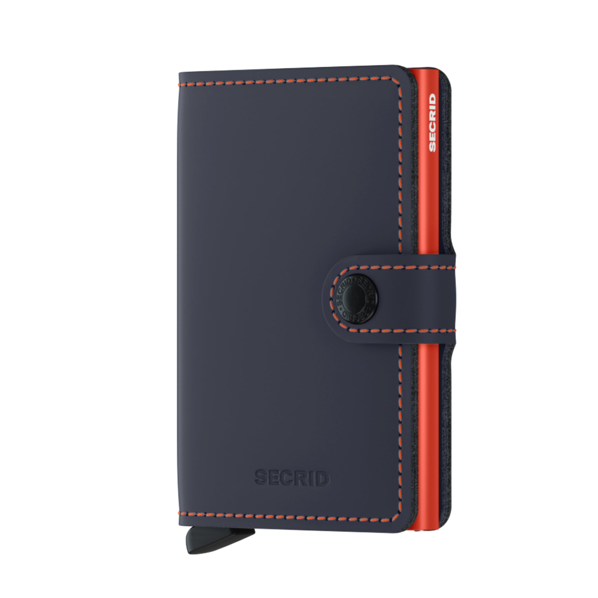 Secrid RFID Miniwallet - Matte Night Blue/Orange